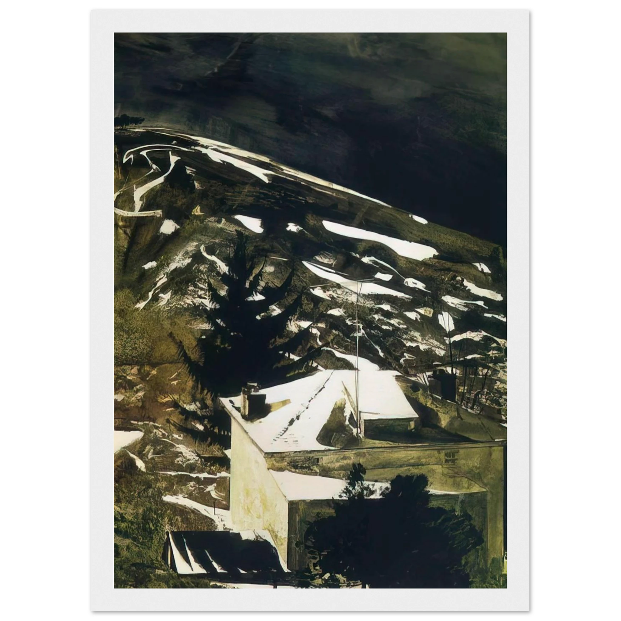 WOLF MOON 1975 Framed Poster | Andrew Wyeth Framed Prints Wall Art | Andrew Wyeth Prints