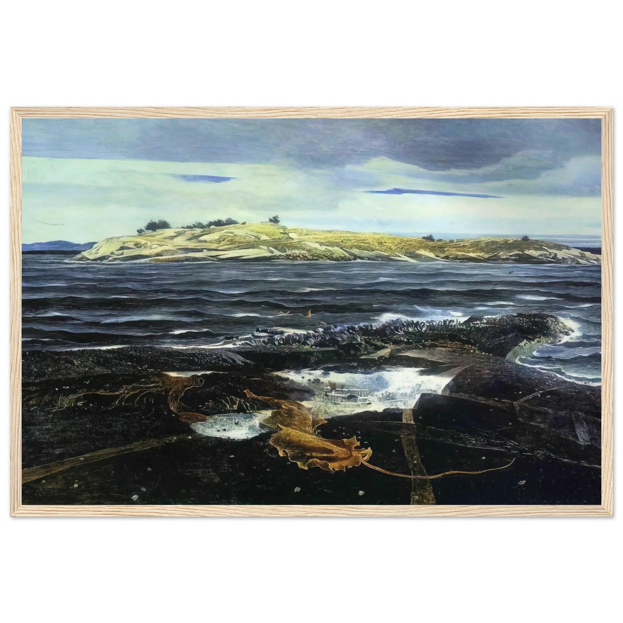 LITTLE CALDWELLS ISLAND Framed Poster | Andrew Wyeth Framed Prints Wall Art | Andrew Wyeth Prints