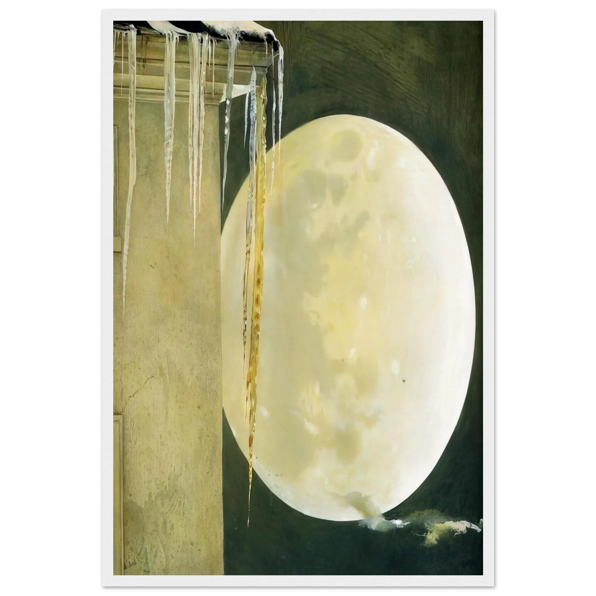 MOON MADNESS Framed Poster | Andrew Wyeth Framed Prints Wall Art | Andrew Wyeth Prints