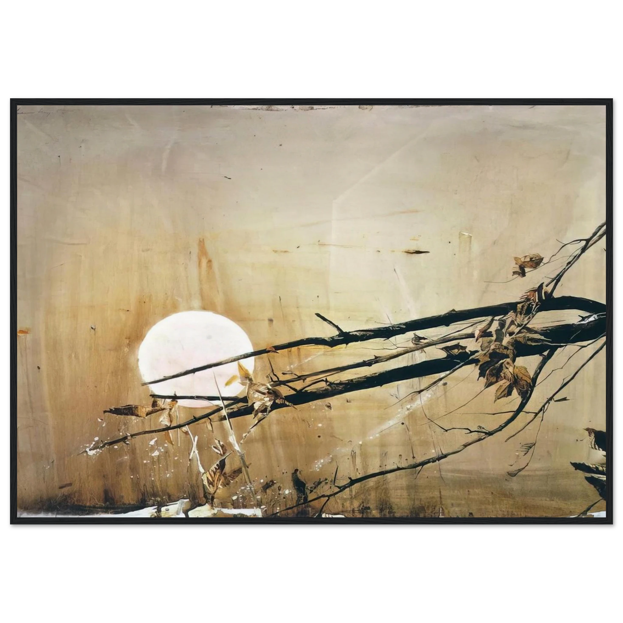 FULL MOON 1980 Framed Poster | Andrew Wyeth Framed Prints Wall Art | Andrew Wyeth Prints