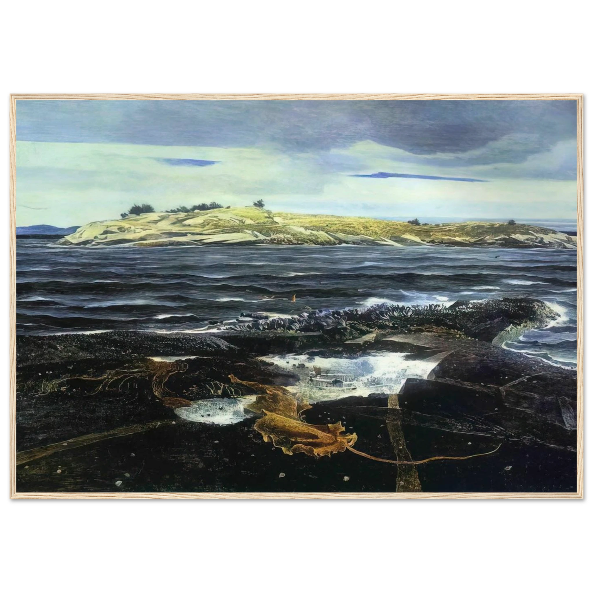 LITTLE CALDWELLS ISLAND Framed Poster | Andrew Wyeth Framed Prints Wall Art | Andrew Wyeth Prints