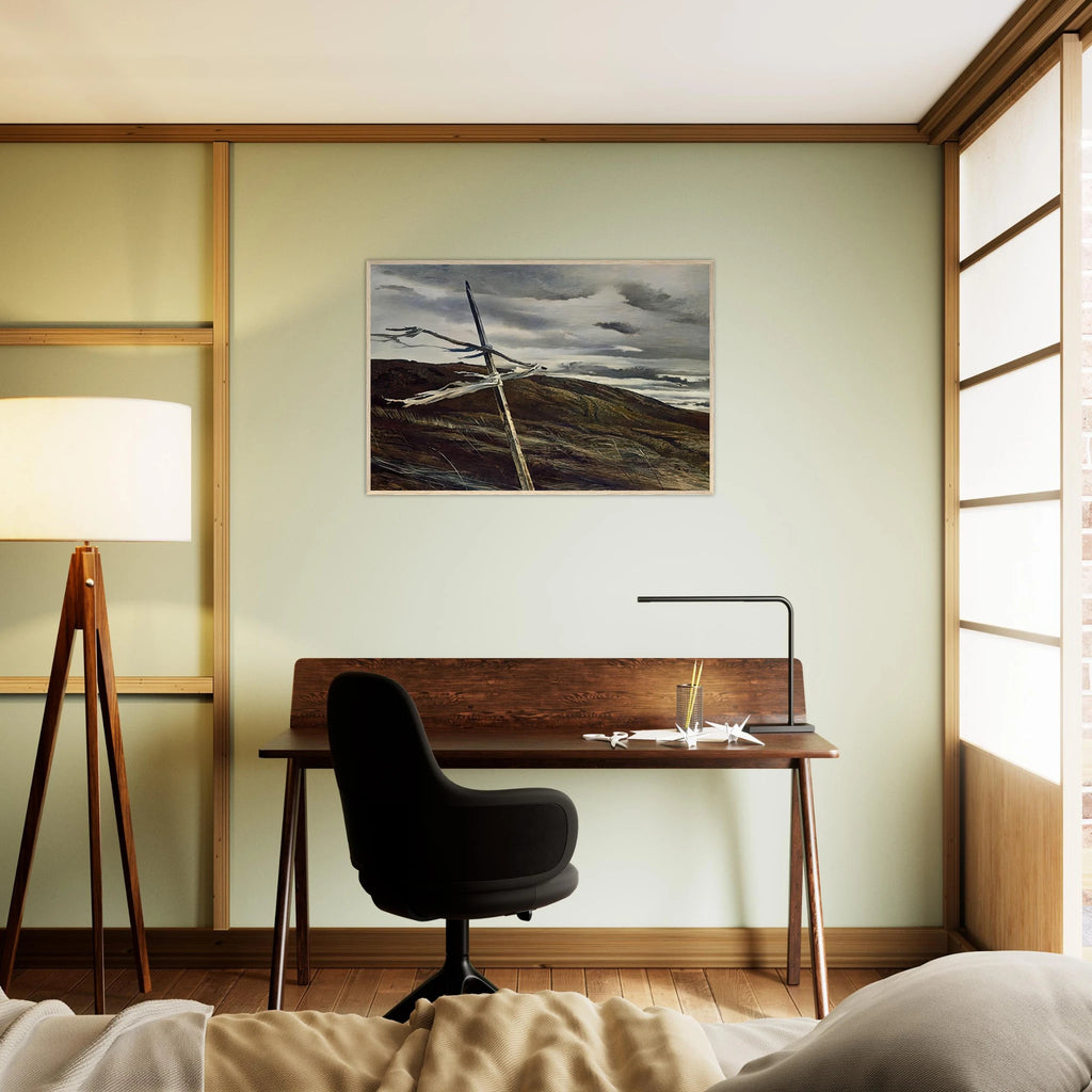 DODGES RIDGE 1947 Framed Poster | Andrew Wyeth Framed Prints Wall Art | Andrew Wyeth Prints