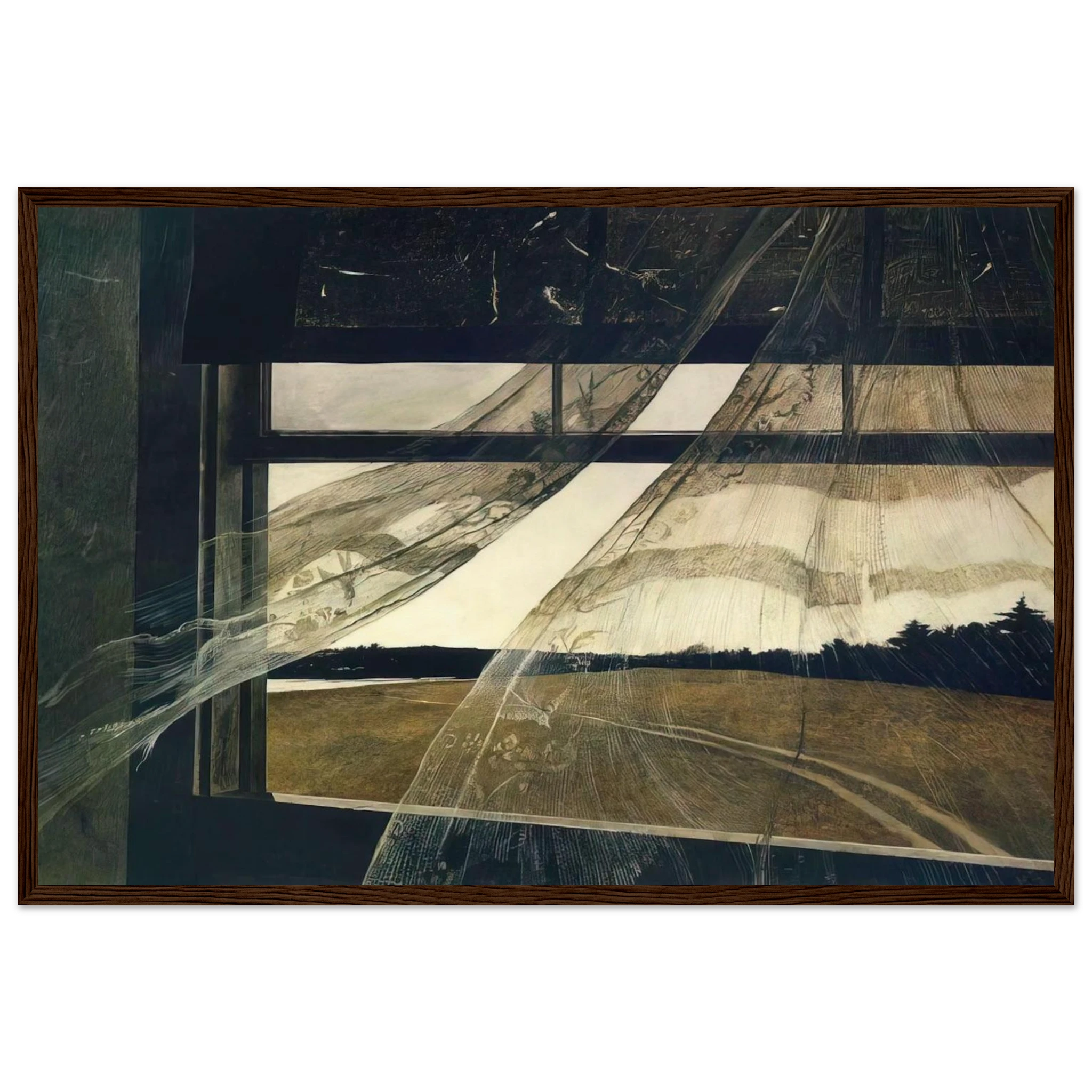 WIND FROM THE SEA 1947 Framed Poster | Andrew Wyeth Framed Prints Wall Art | Andrew Wyeth Prints