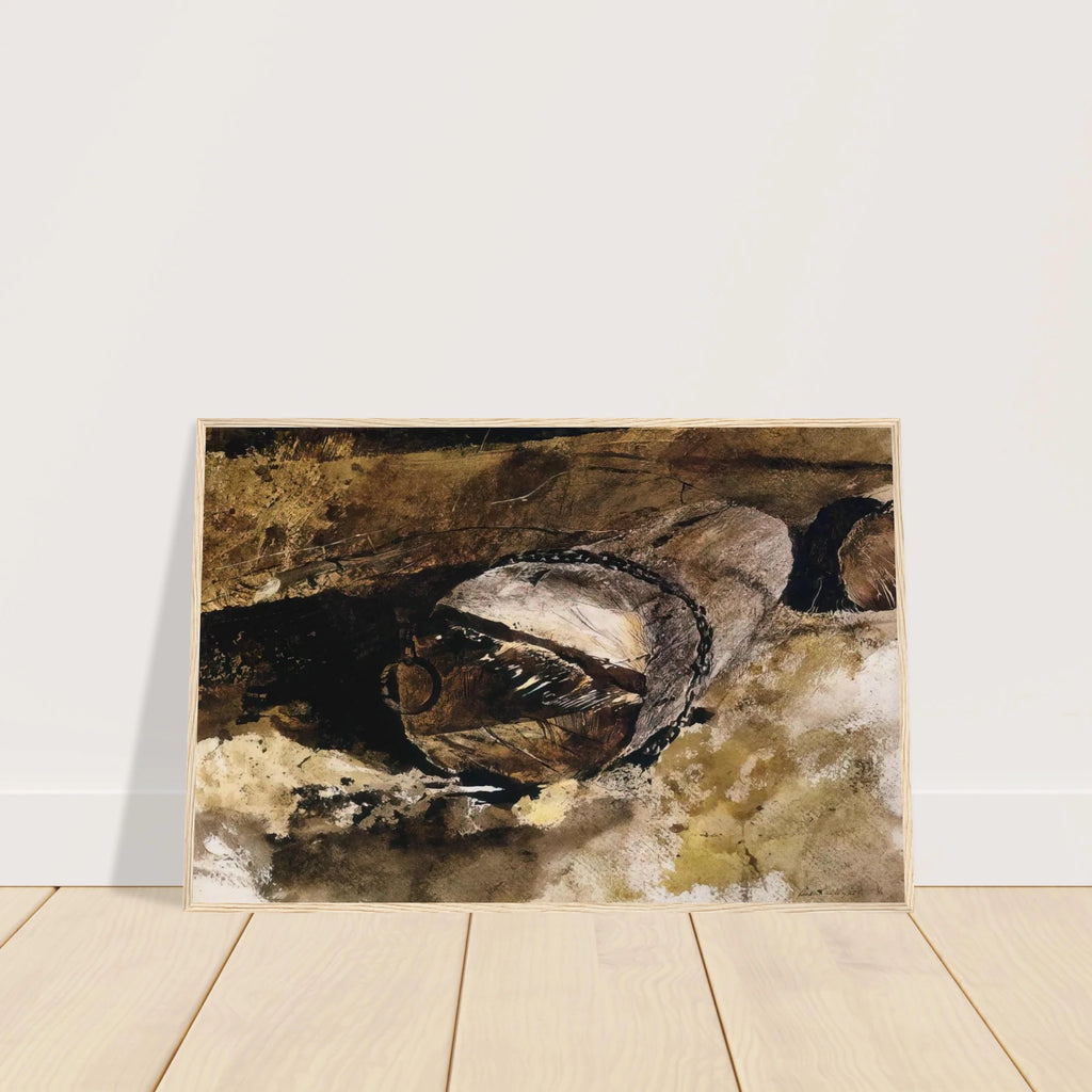 LOG CHAIN Framed Poster | Andrew Wyeth Framed Prints Wall Art | Andrew Wyeth Prints