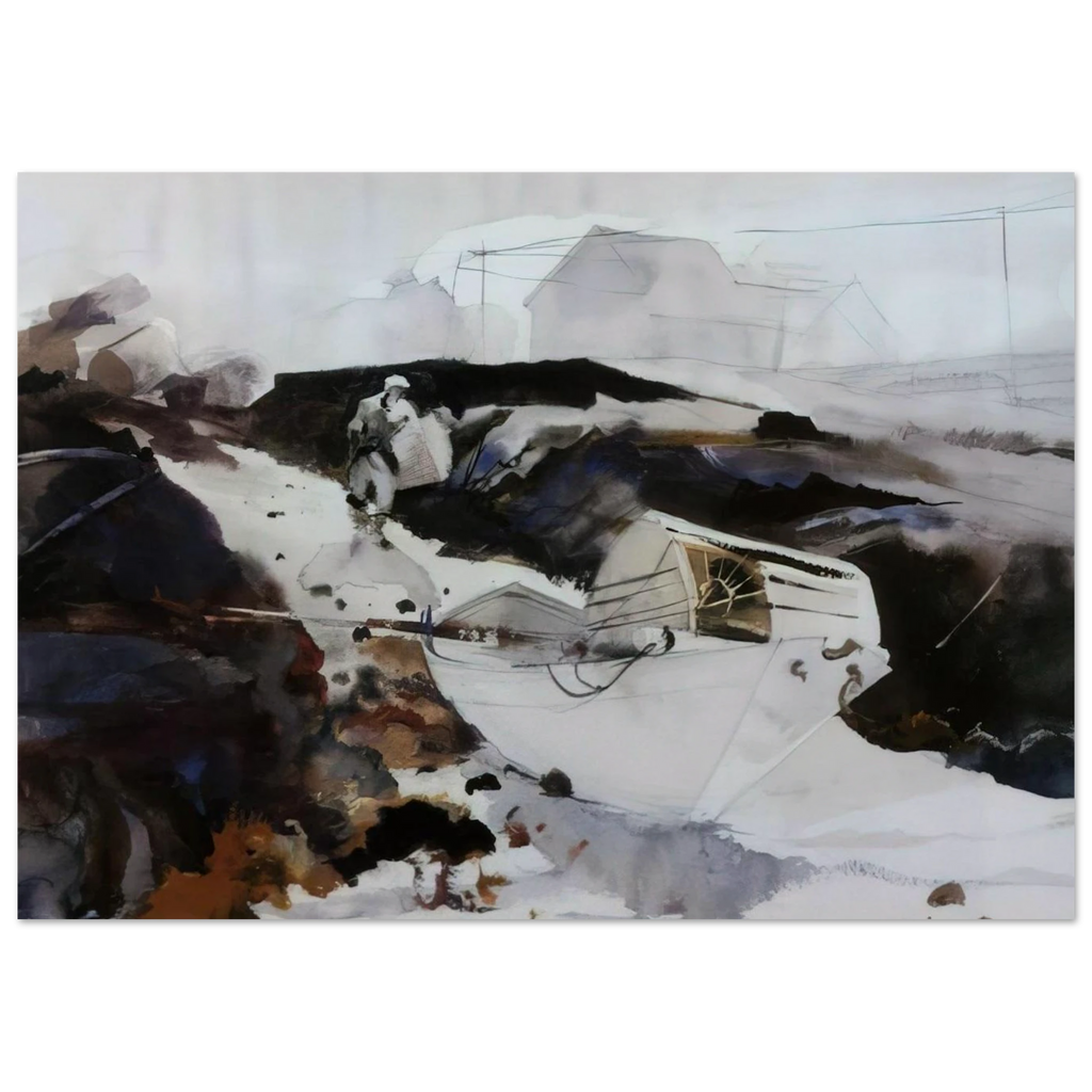 THE WHITE DORY 1941 Poster | Andrew Wyeth Poster | Andrew Wyeth Prints