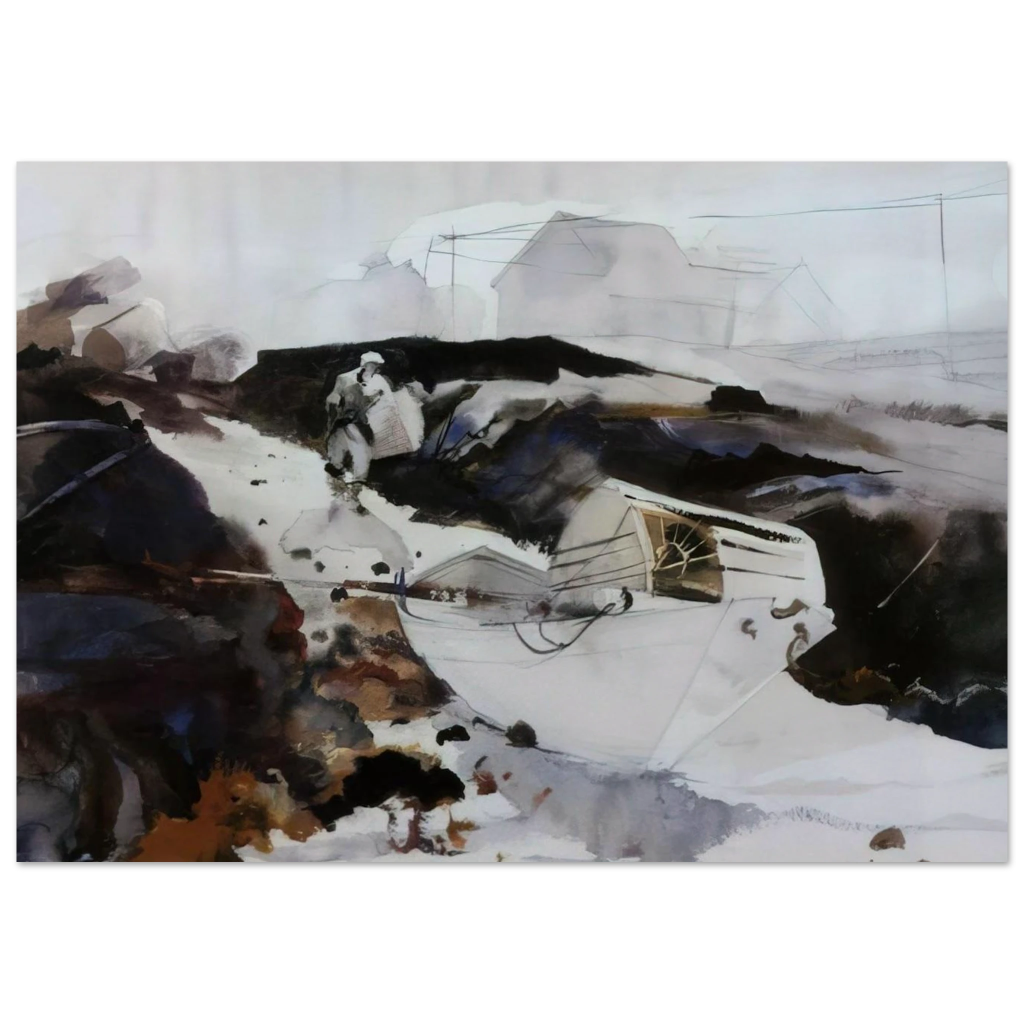 THE WHITE DORY 1941 Poster | Andrew Wyeth Poster | Andrew Wyeth Prints