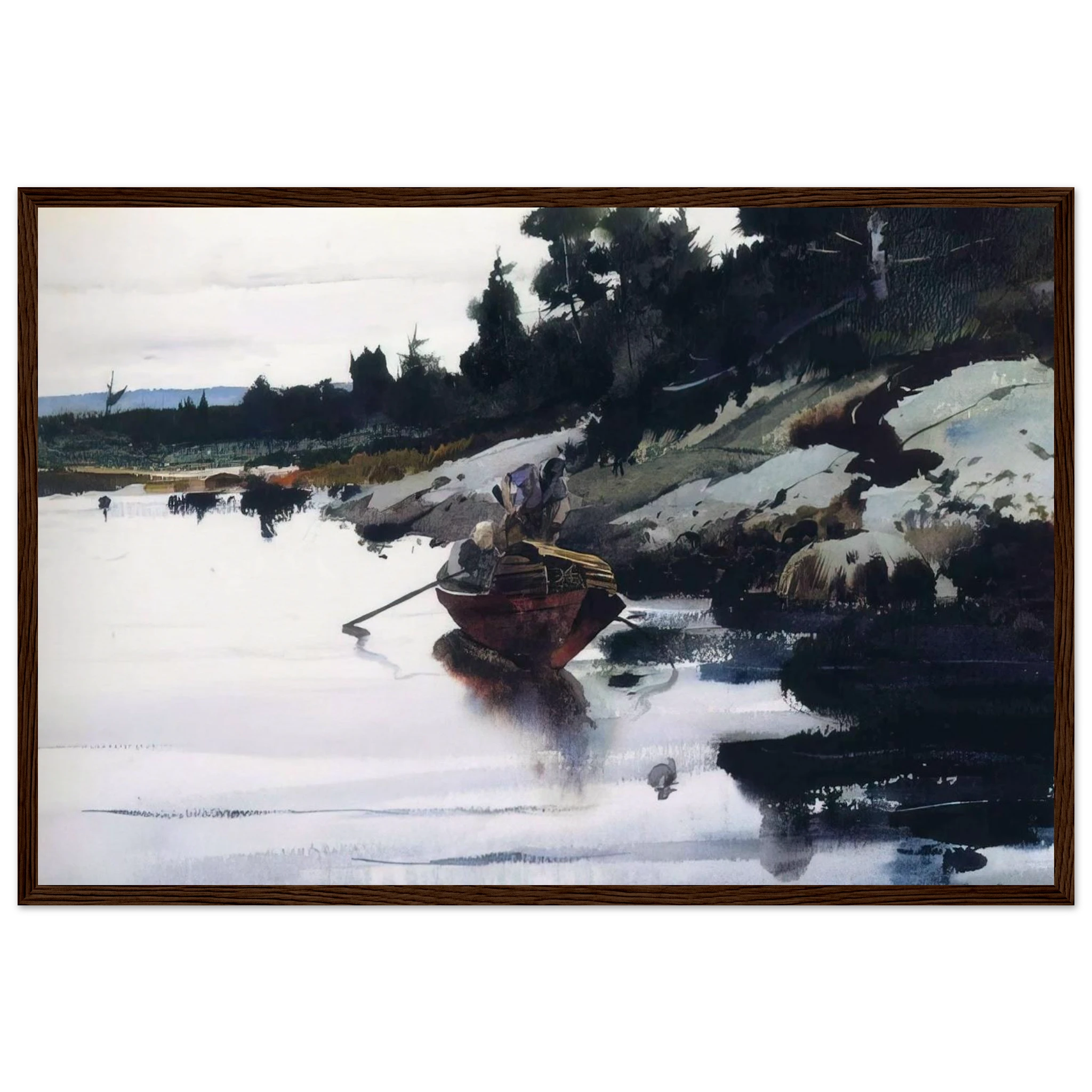 TURKEY COVE LEDGE Framed Poster | Andrew Wyeth Framed Prints Wall Art | Andrew Wyeth Prints
