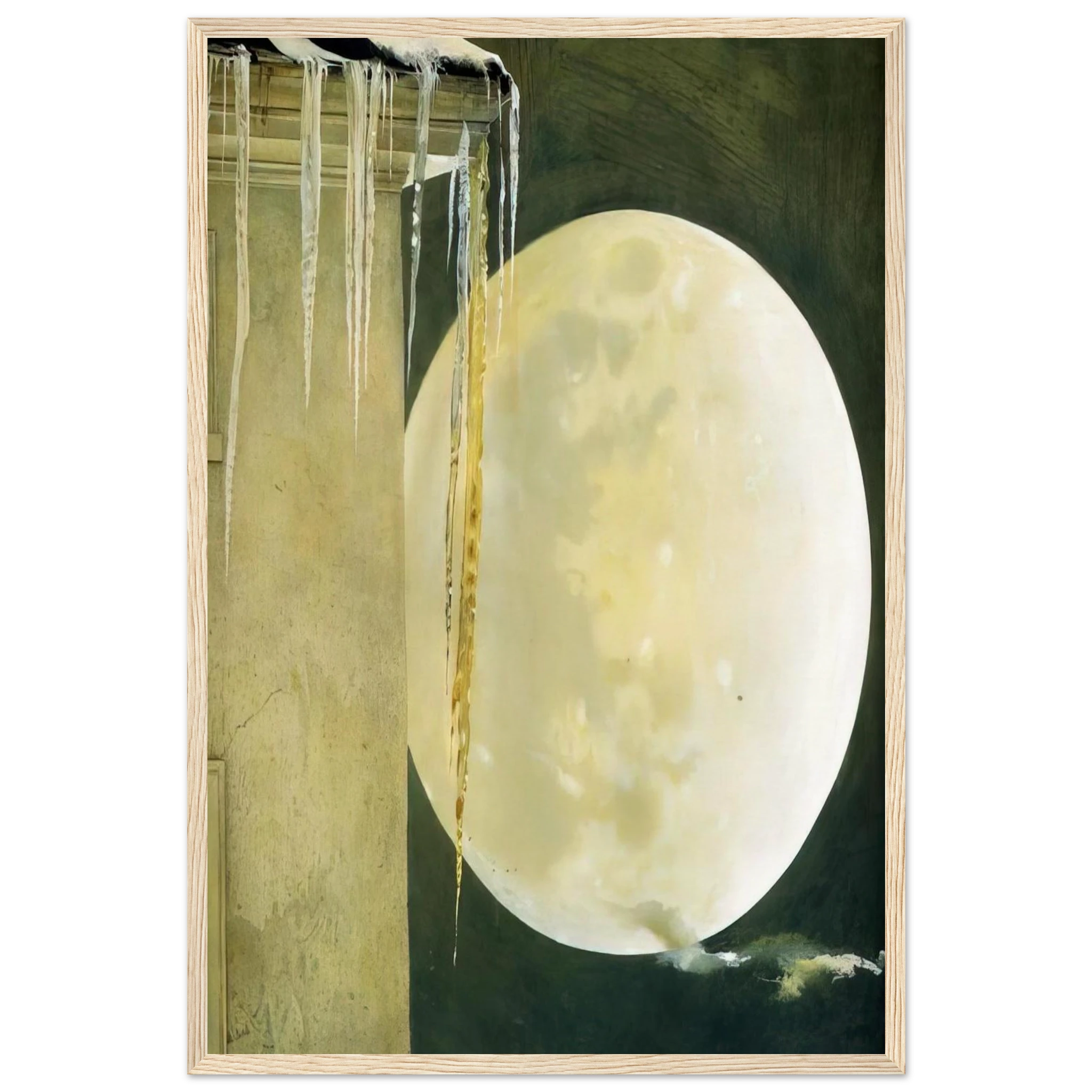 MOON MADNESS Framed Poster | Andrew Wyeth Framed Prints Wall Art | Andrew Wyeth Prints