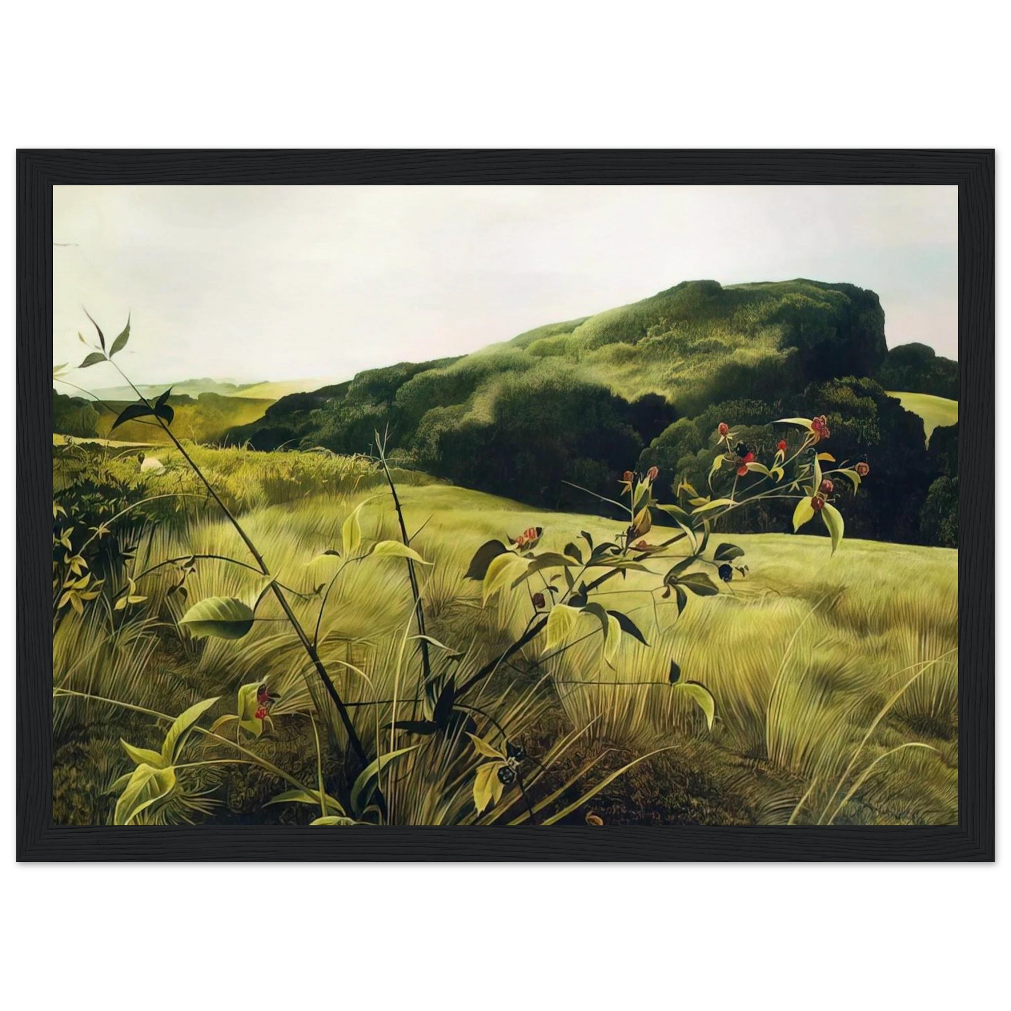 BLACKBERRY PICKER Framed Poster | Andrew Wyeth Framed Prints Wall Art | Andrew Wyeth Prints