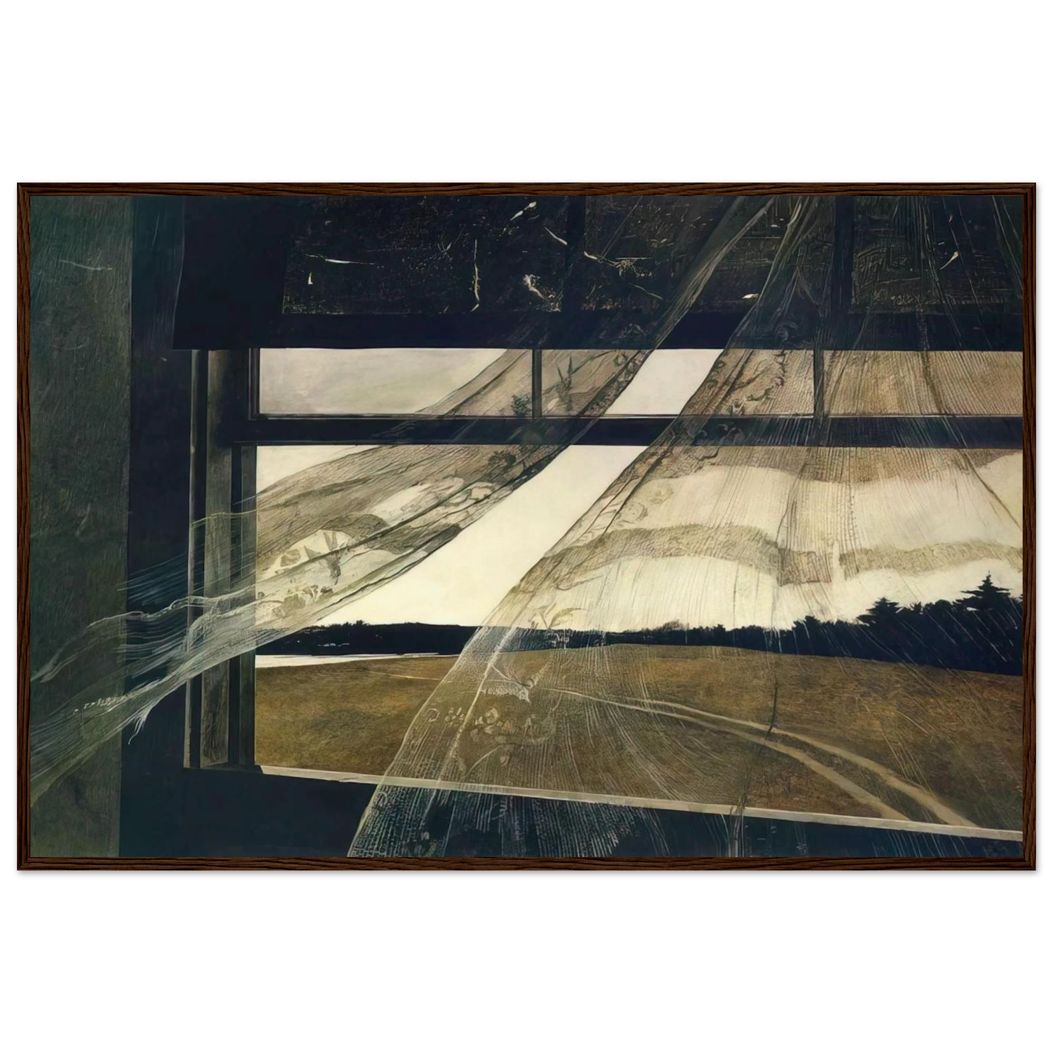 WIND FROM THE SEA 1947 Framed Poster | Andrew Wyeth Framed Prints Wall Art | Andrew Wyeth Prints