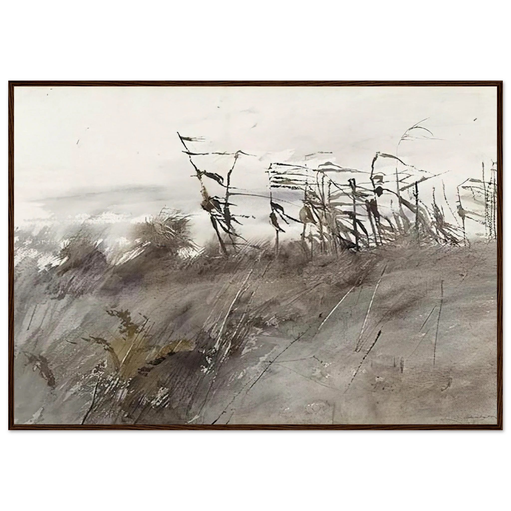 NOVEMBER FIRST 1950 Framed Poster | Andrew Wyeth Framed Prints Wall Art | Andrew Wyeth Prints