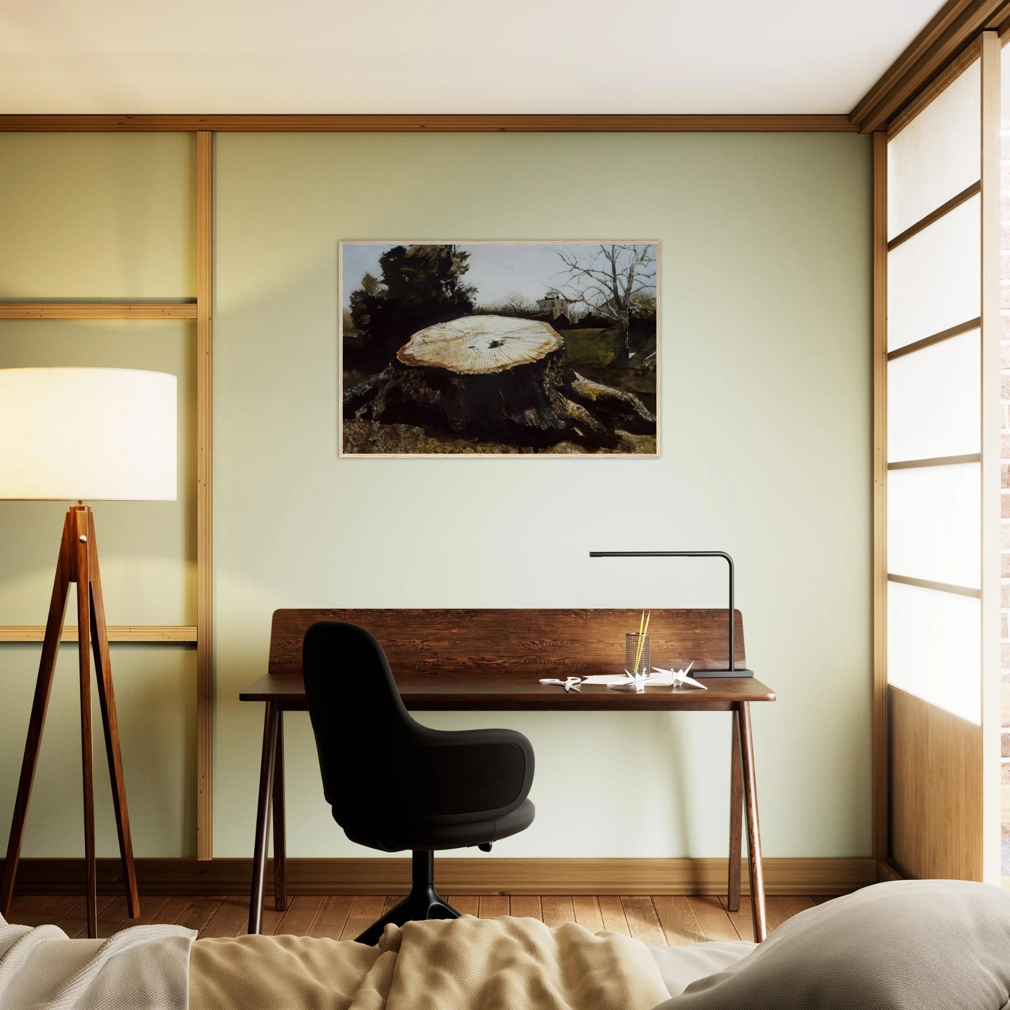 THE BIG OAK Framed Poster | Andrew Wyeth Framed Prints Wall Art | Andrew Wyeth Prints