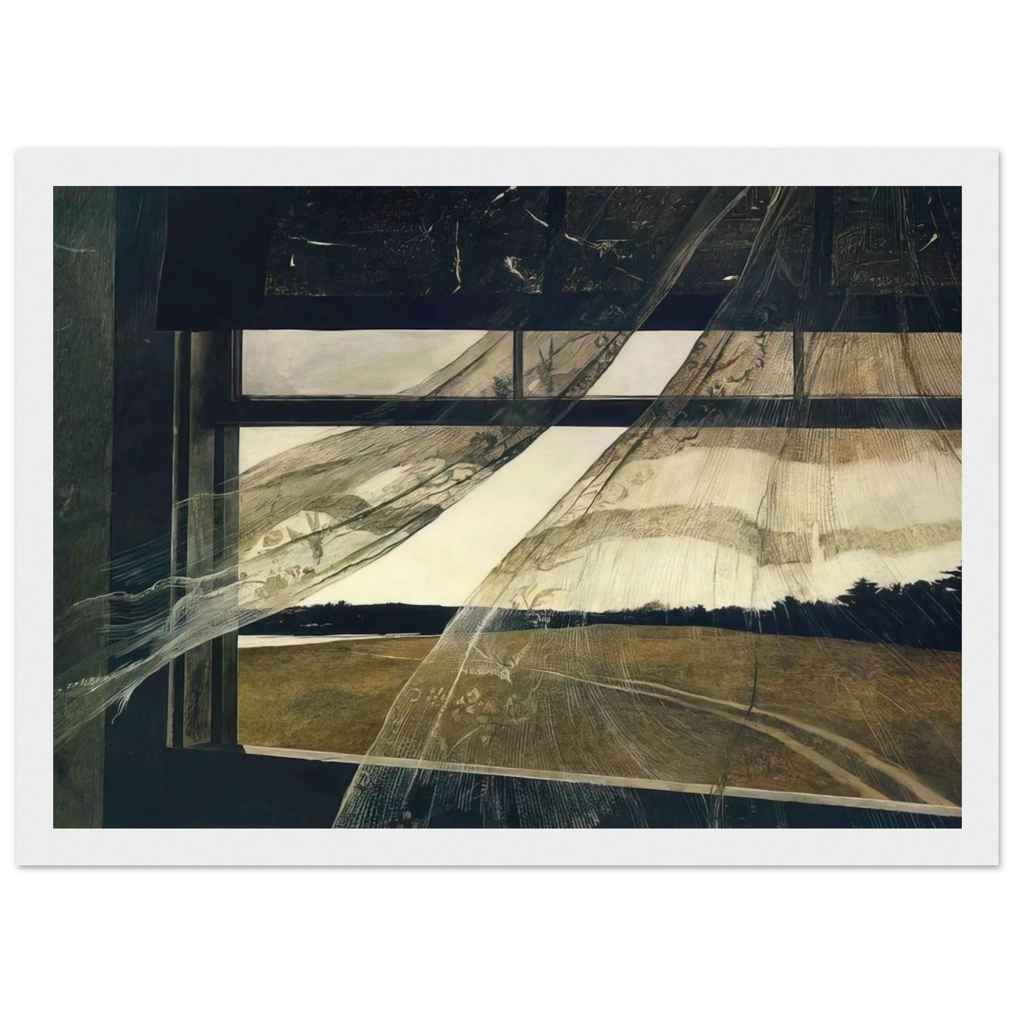 WIND FROM THE SEA 1947 Framed Poster | Andrew Wyeth Framed Prints Wall Art | Andrew Wyeth Prints