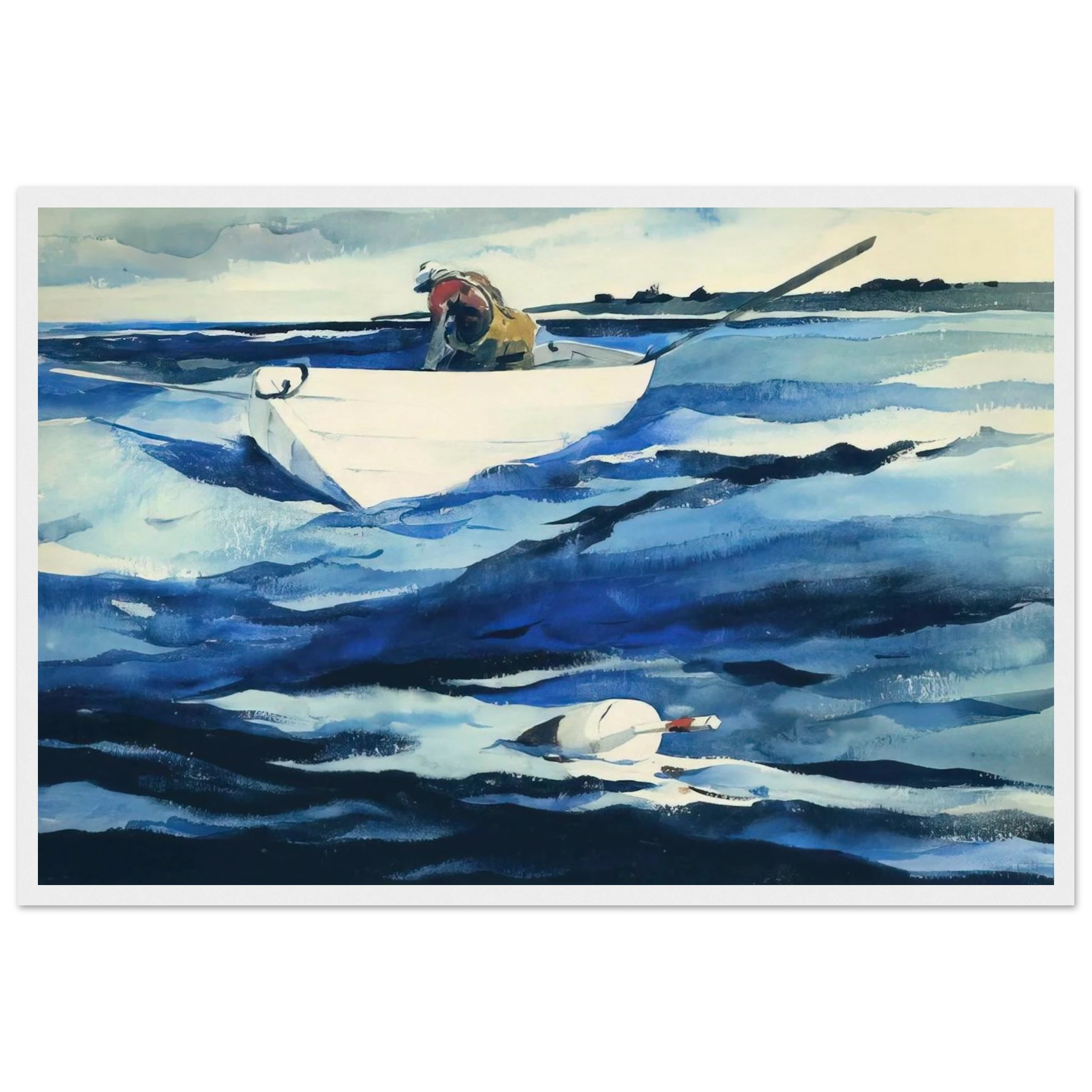 THE LOBSTERMAN Framed Poster | Andrew Wyeth Framed Prints Wall Art | Andrew Wyeth Prints