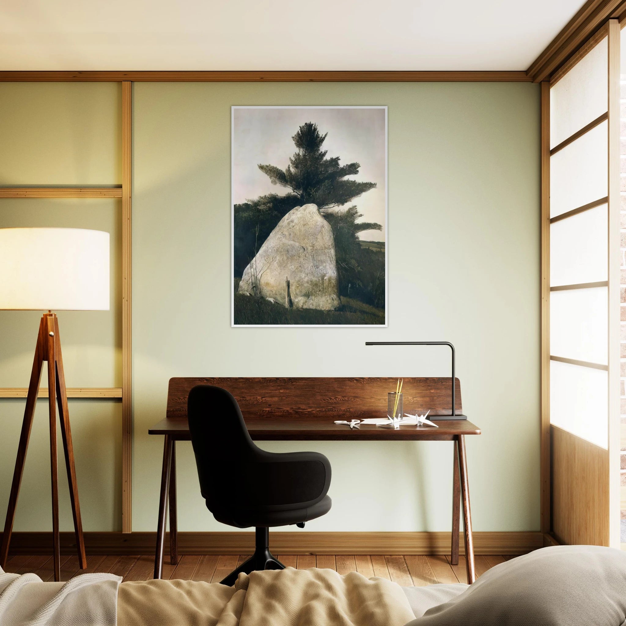PENNSYLVANIA LANDSCAPE Framed Poster | Andrew Wyeth Framed Prints Wall Art | Andrew Wyeth Prints
