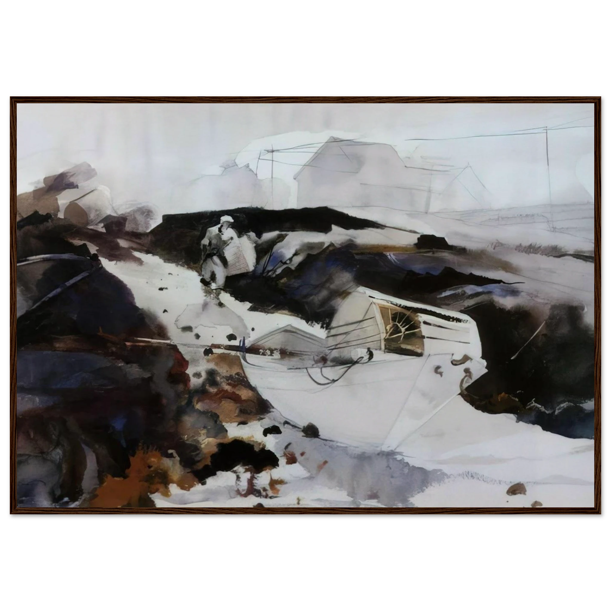 THE WHITE DORY 1941 Framed Poster | Andrew Wyeth Framed Prints Wall Art | Andrew Wyeth Prints