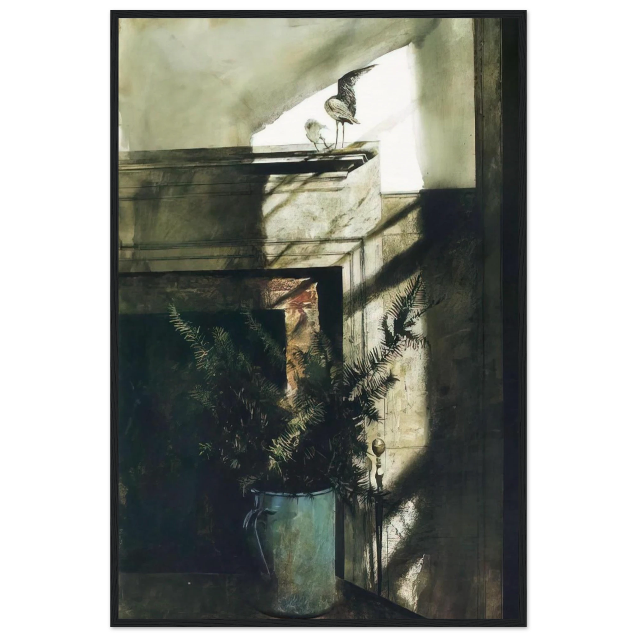 BIRD IN THE HOUSE Framed Poster | Andrew Wyeth Framed Prints Wall Art | Andrew Wyeth Prints