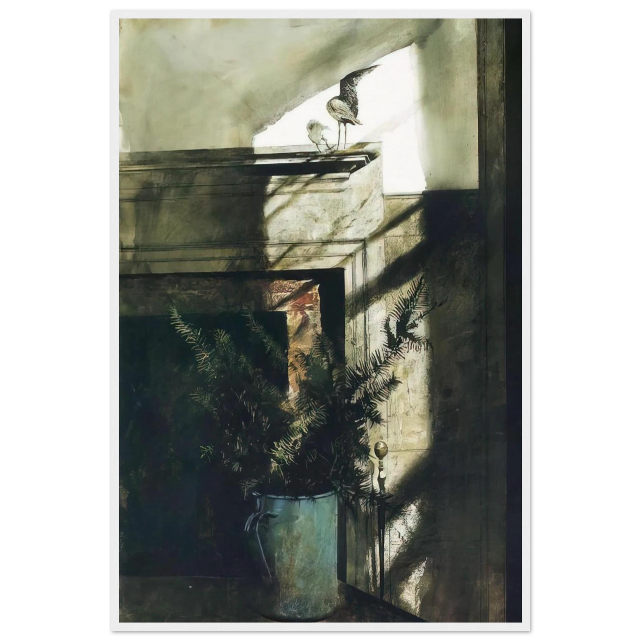 BIRD IN THE HOUSE Framed Poster | Andrew Wyeth Framed Prints Wall Art | Andrew Wyeth Prints