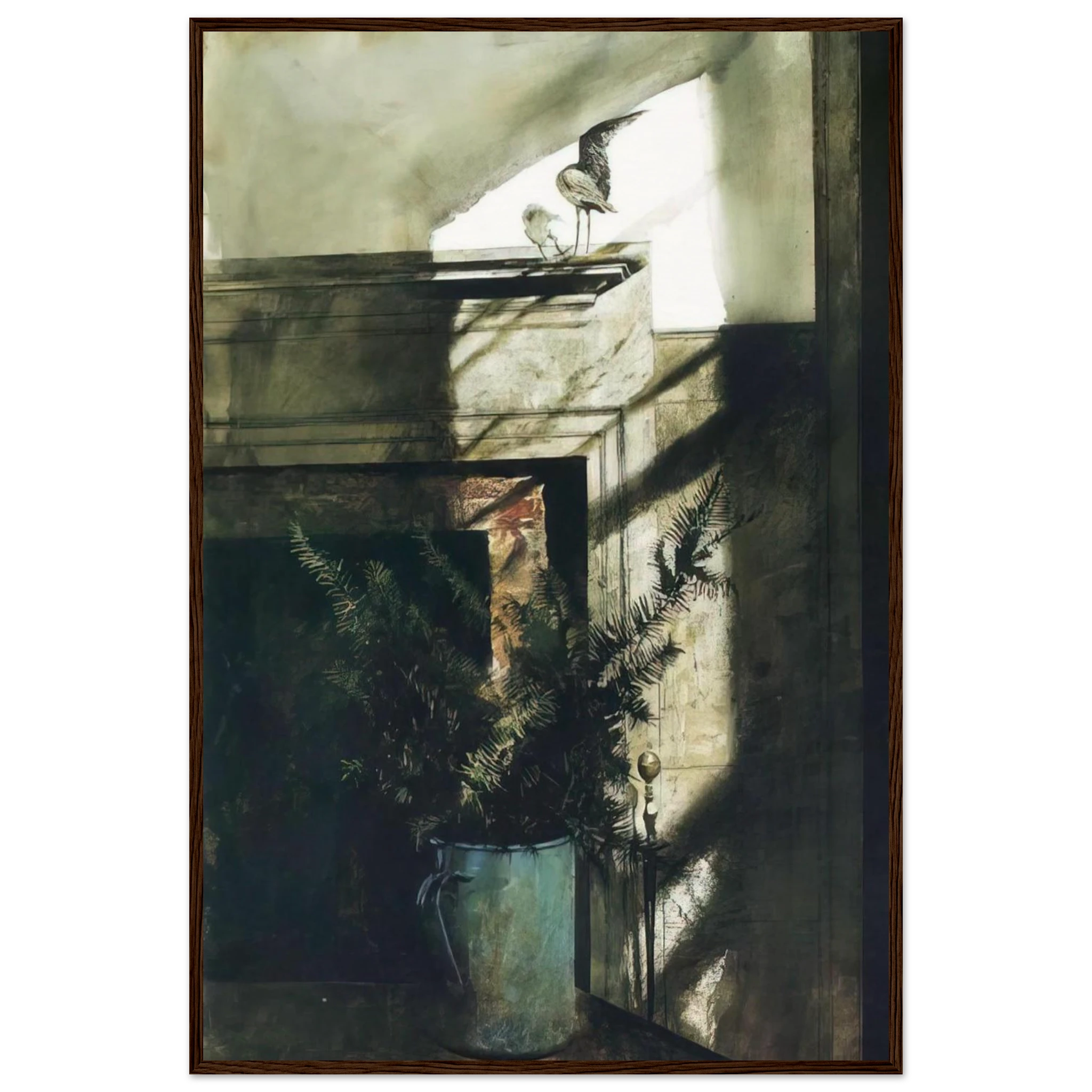 BIRD IN THE HOUSE Framed Poster | Andrew Wyeth Framed Prints Wall Art | Andrew Wyeth Prints