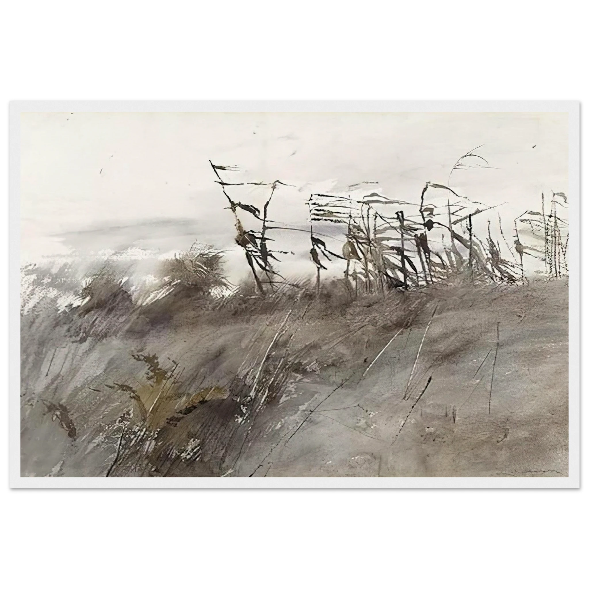 NOVEMBER FIRST 1950 Framed Poster | Andrew Wyeth Framed Prints Wall Art | Andrew Wyeth Prints