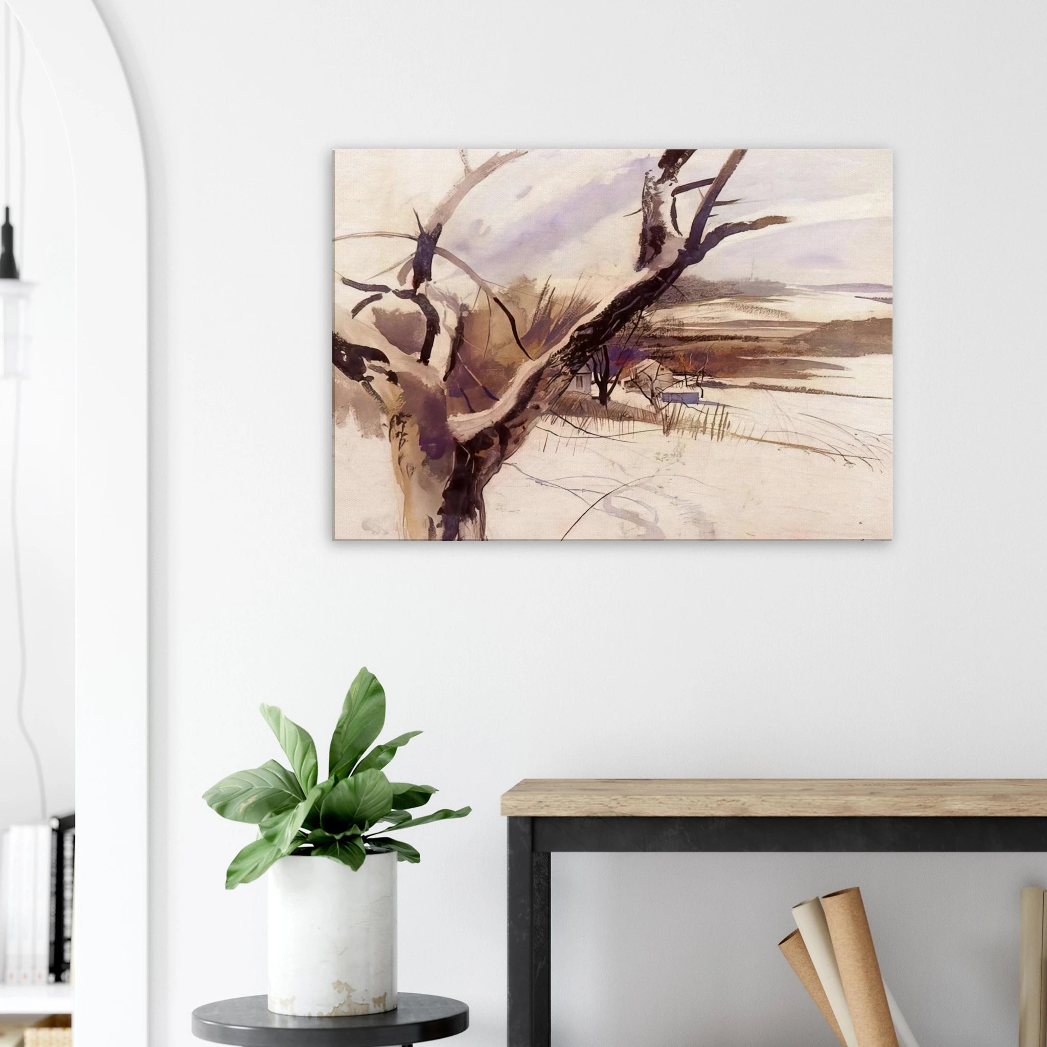 WINTER FARM SCENE Canvas | Andrew Wyeth Canvas | Andrew Wyeth Prints
