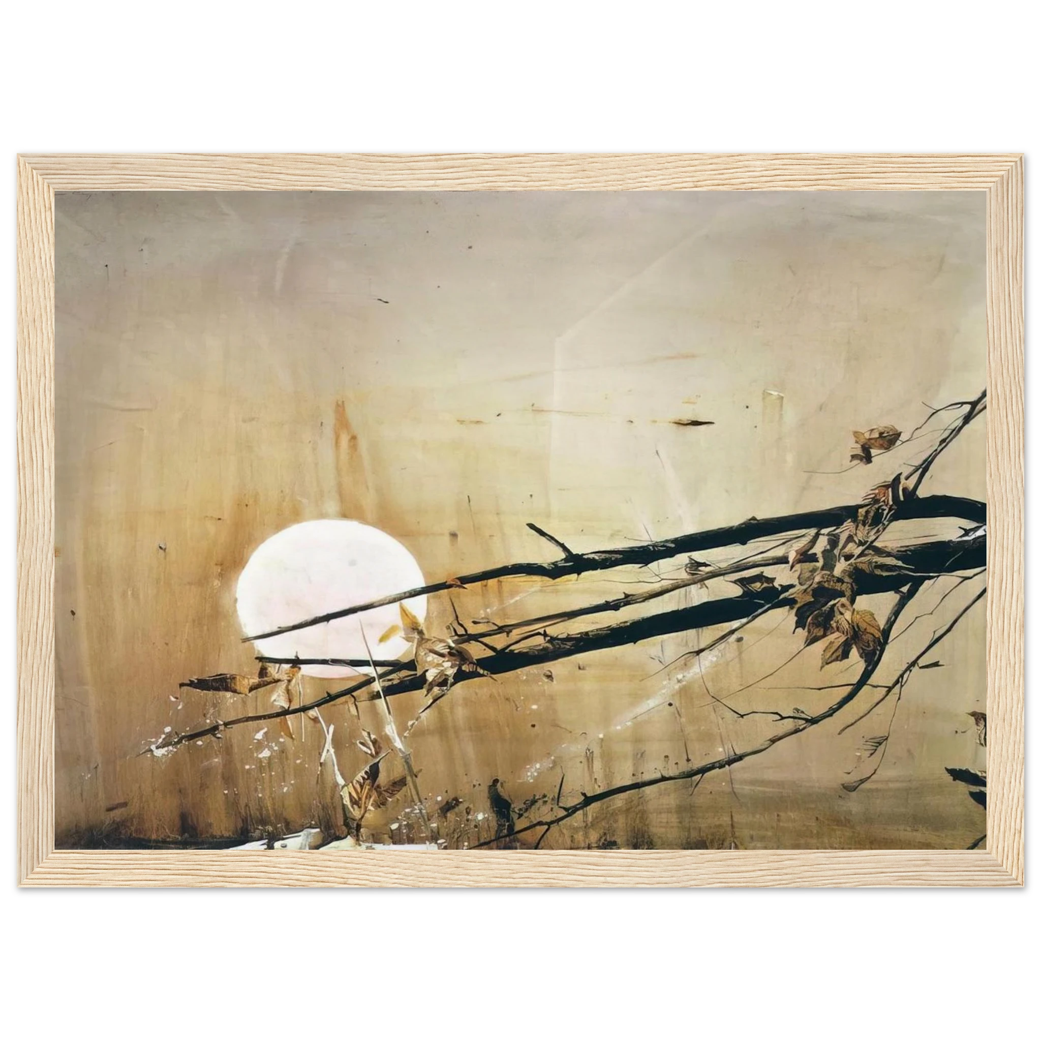 FULL MOON 1980 Framed Poster | Andrew Wyeth Framed Prints Wall Art | Andrew Wyeth Prints