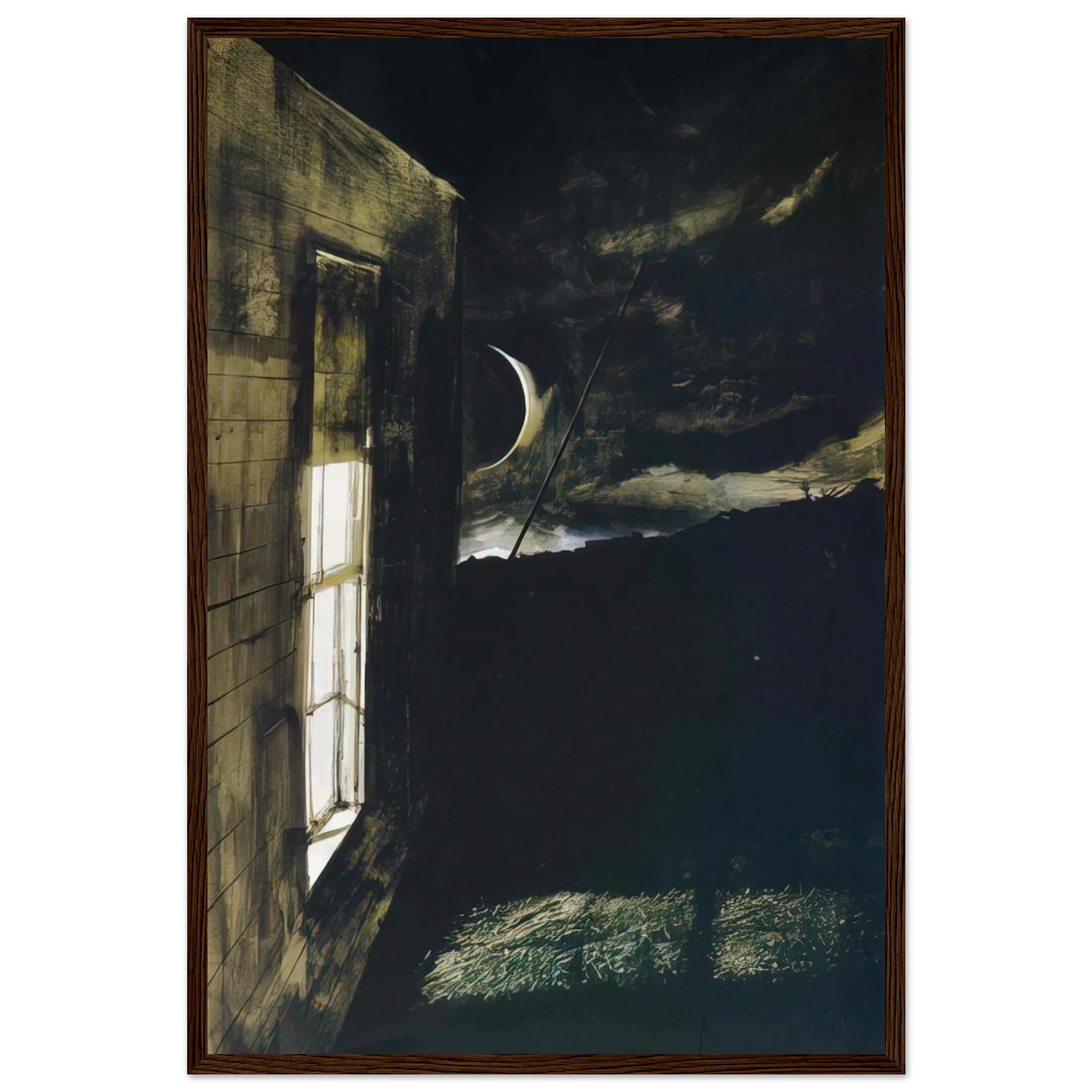 CRESCENT MOON Framed Poster | Andrew Wyeth Framed Prints Wall Art | Andrew Wyeth Prints