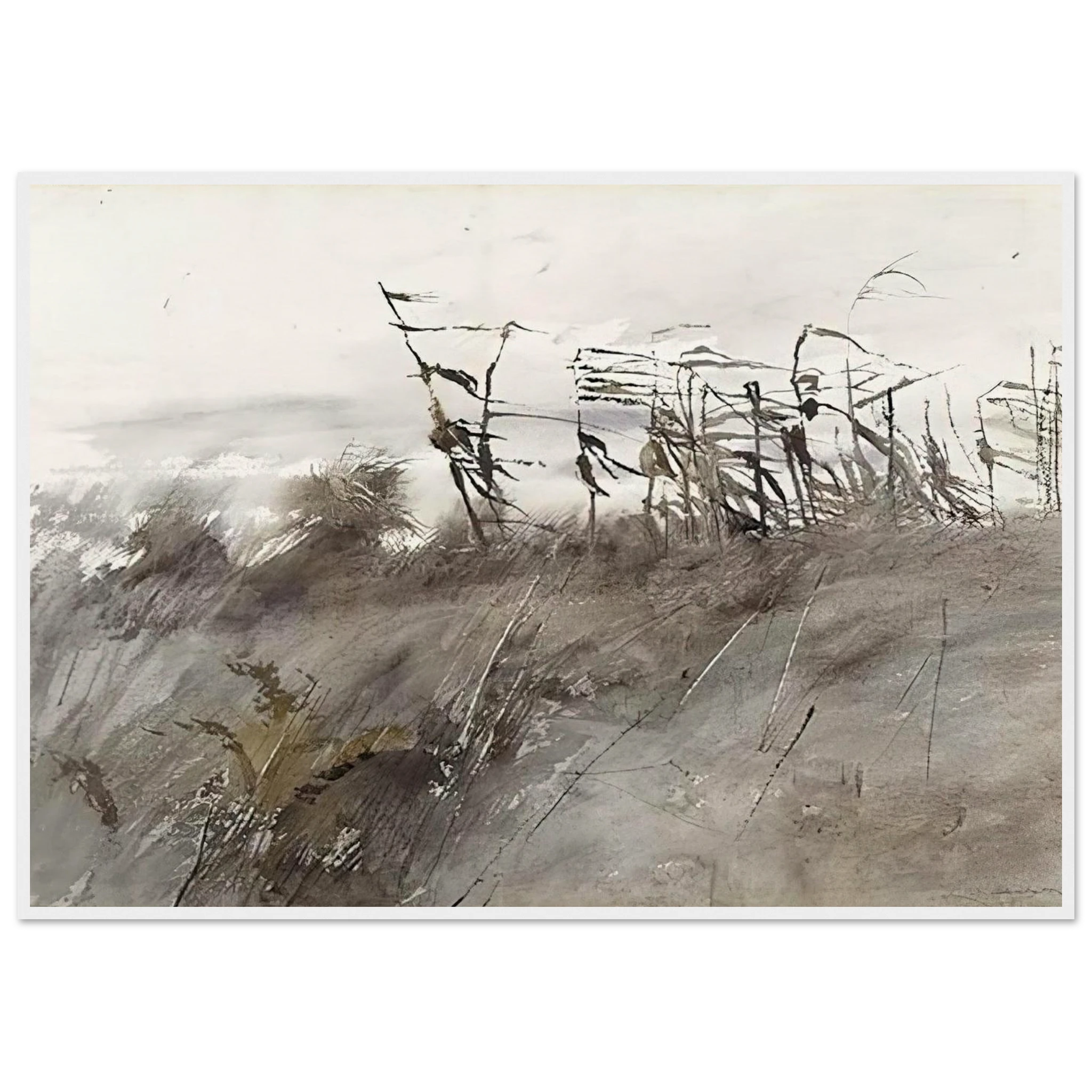 NOVEMBER FIRST 1950 Framed Poster | Andrew Wyeth Framed Prints Wall Art | Andrew Wyeth Prints