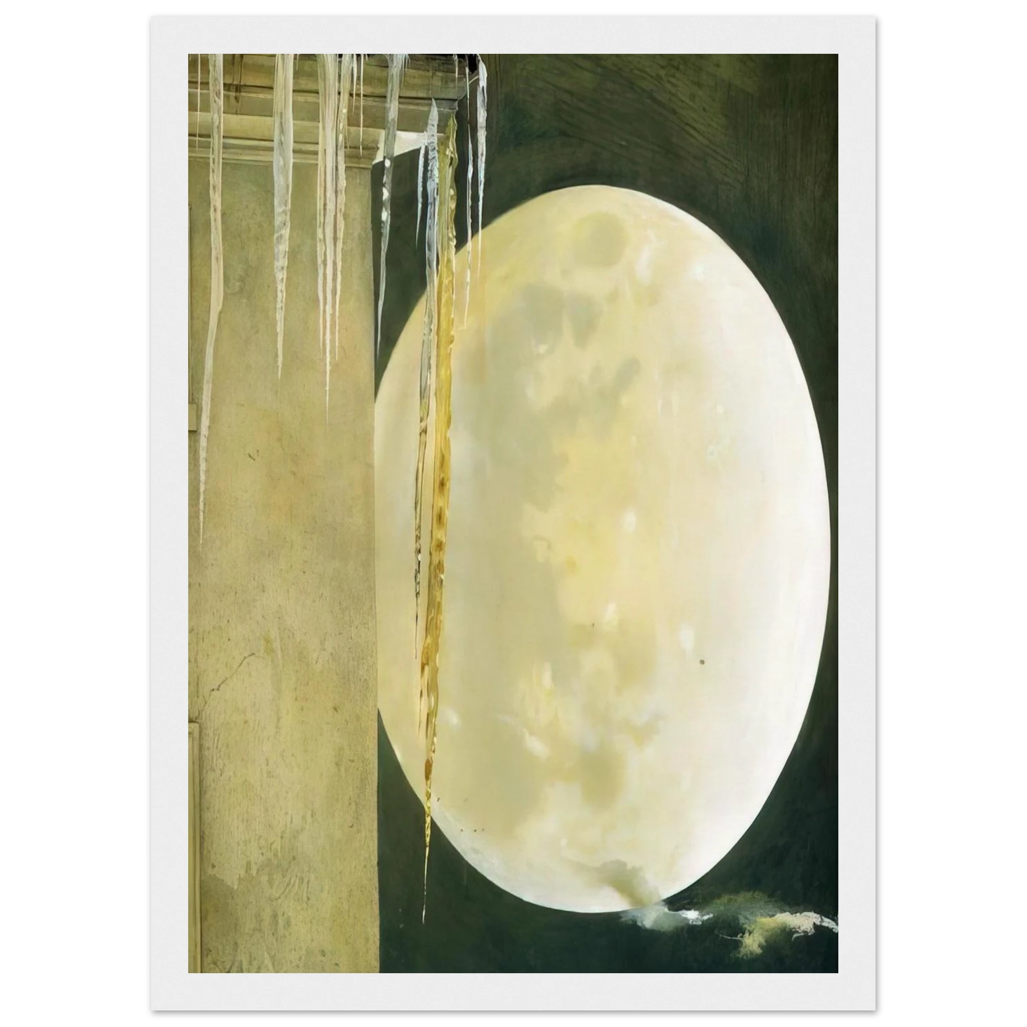 MOON MADNESS Framed Poster | Andrew Wyeth Framed Prints Wall Art | Andrew Wyeth Prints