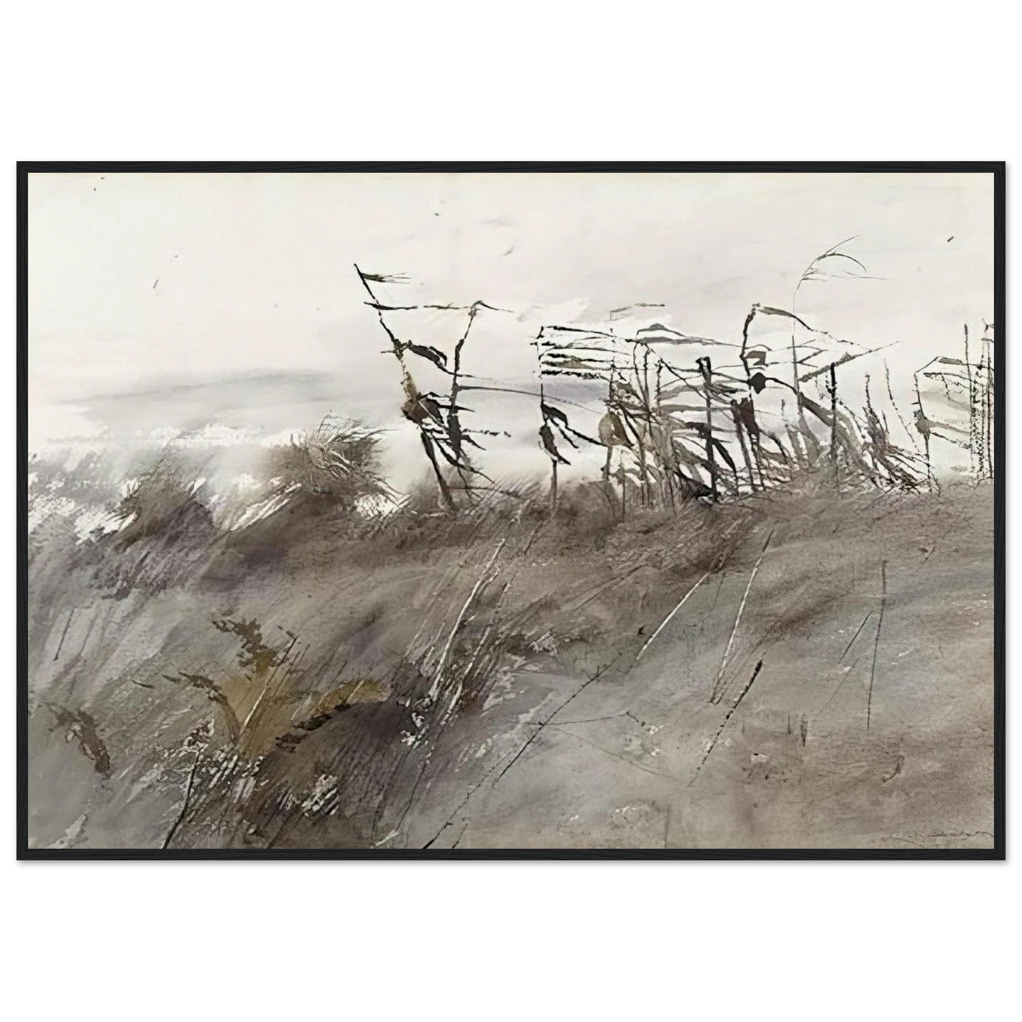 NOVEMBER FIRST 1950 Framed Poster | Andrew Wyeth Framed Prints Wall Art | Andrew Wyeth Prints