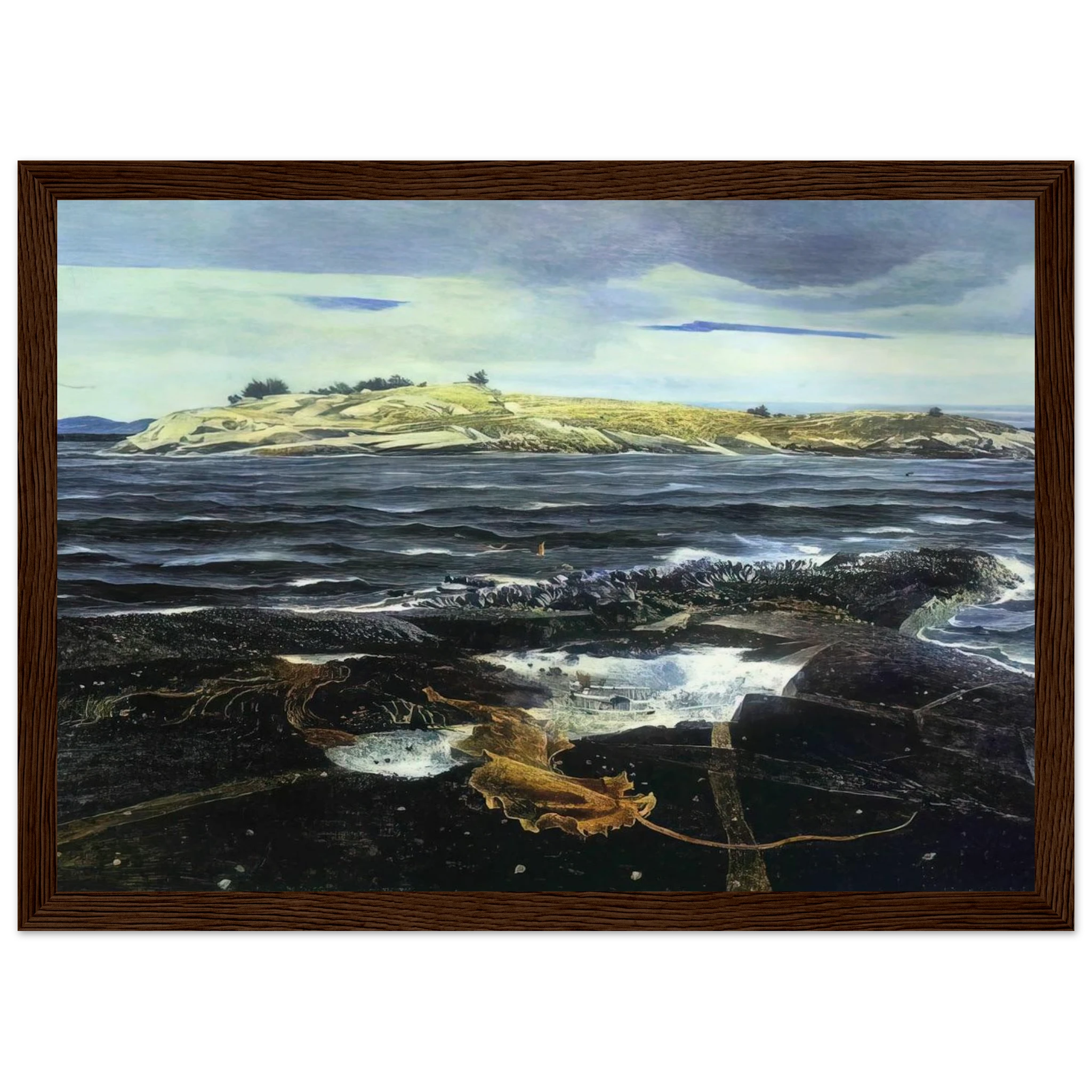 LITTLE CALDWELLS ISLAND Framed Poster | Andrew Wyeth Framed Prints Wall Art | Andrew Wyeth Prints