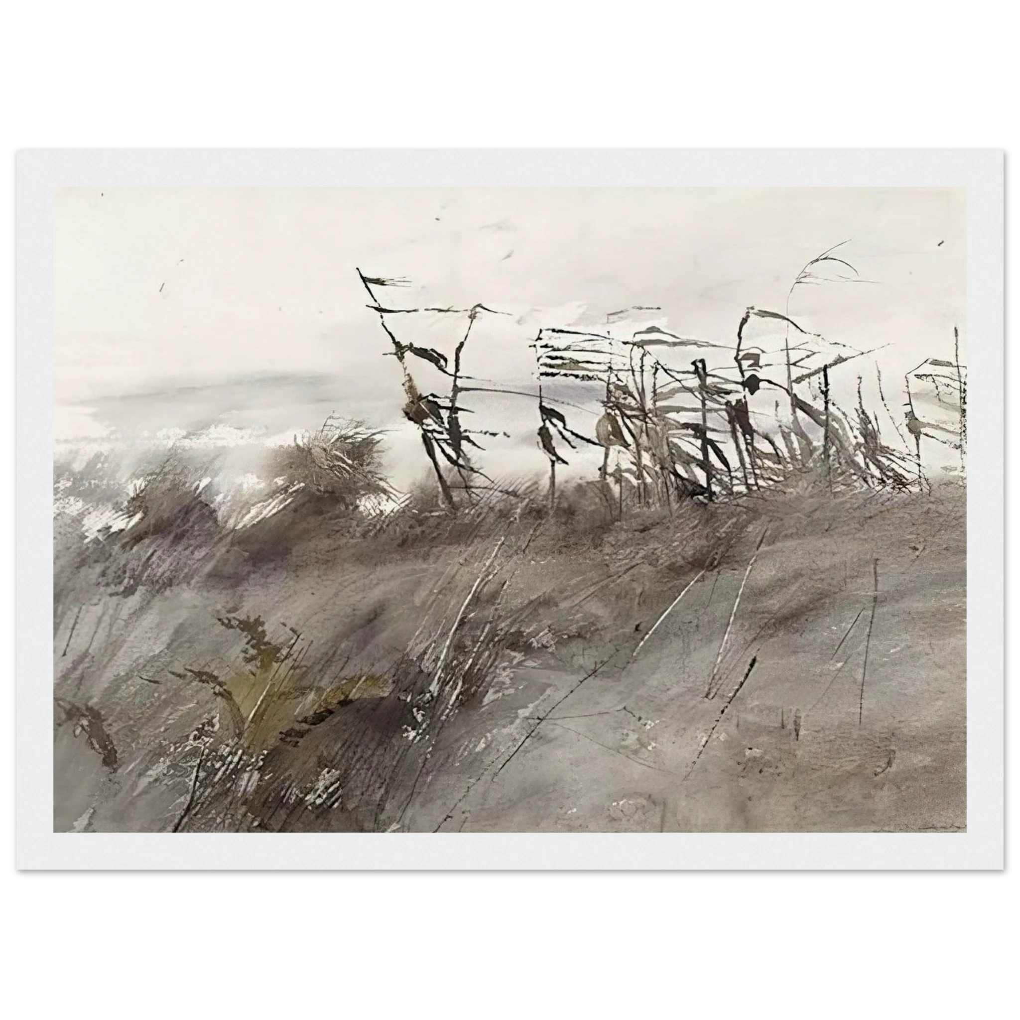 NOVEMBER FIRST 1950 Framed Poster | Andrew Wyeth Framed Prints Wall Art | Andrew Wyeth Prints