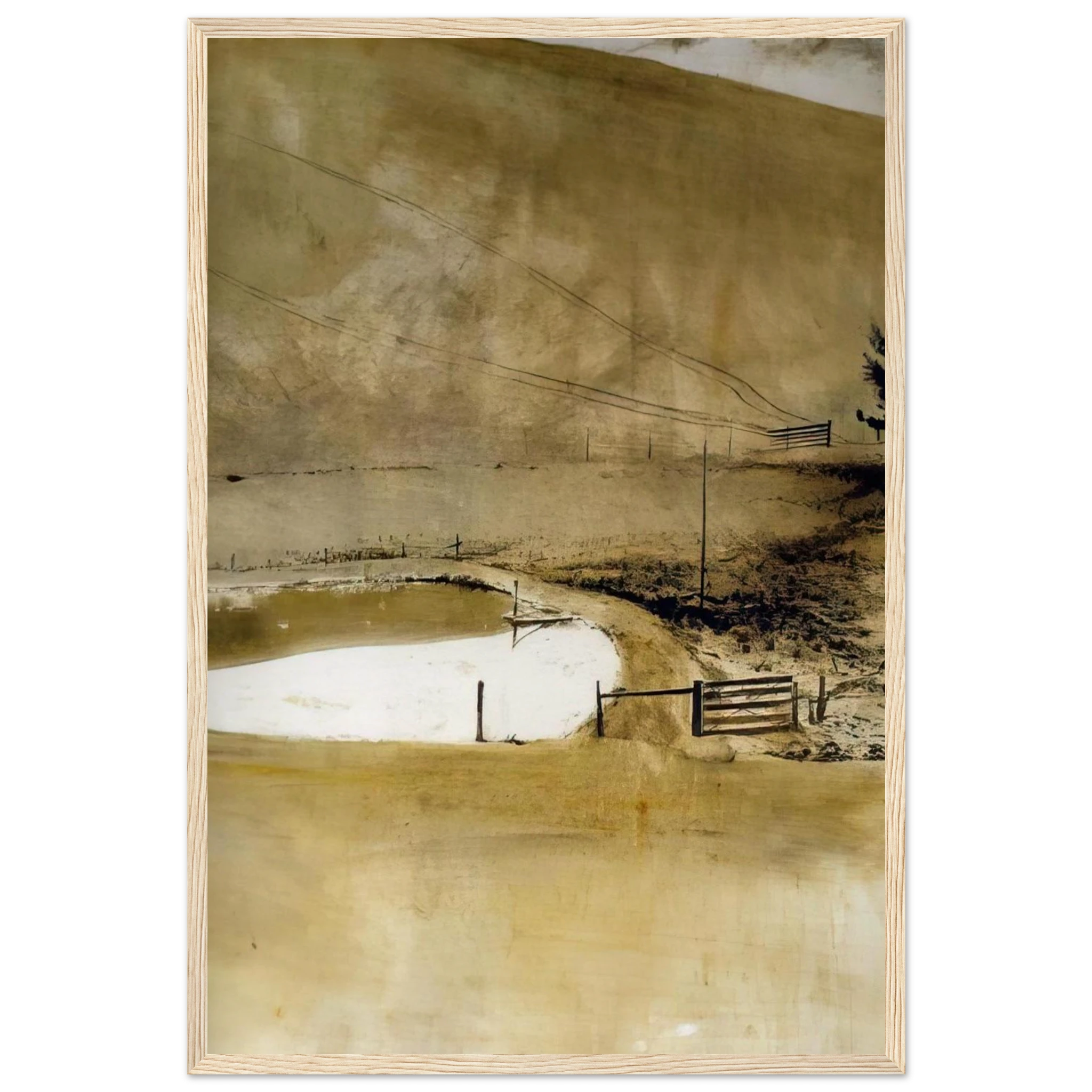 NOT DETECTED 34 Framed Poster | Andrew Wyeth Framed Prints Wall Art | Andrew Wyeth Prints