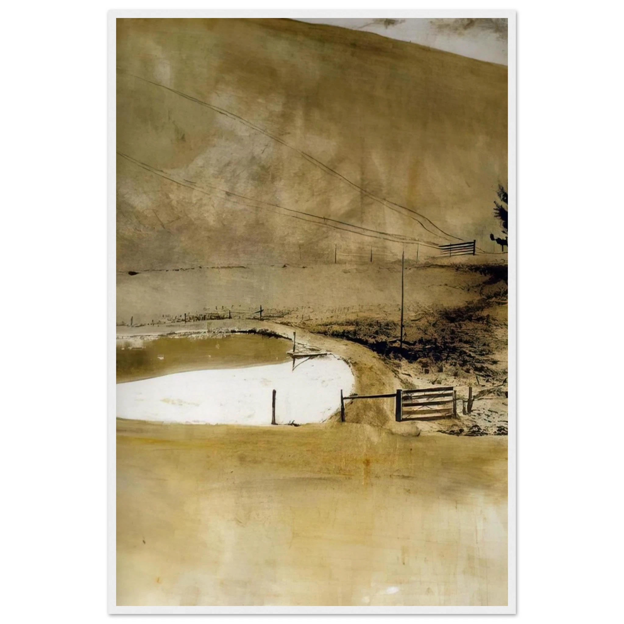 NOT DETECTED 34 Framed Poster | Andrew Wyeth Framed Prints Wall Art | Andrew Wyeth Prints
