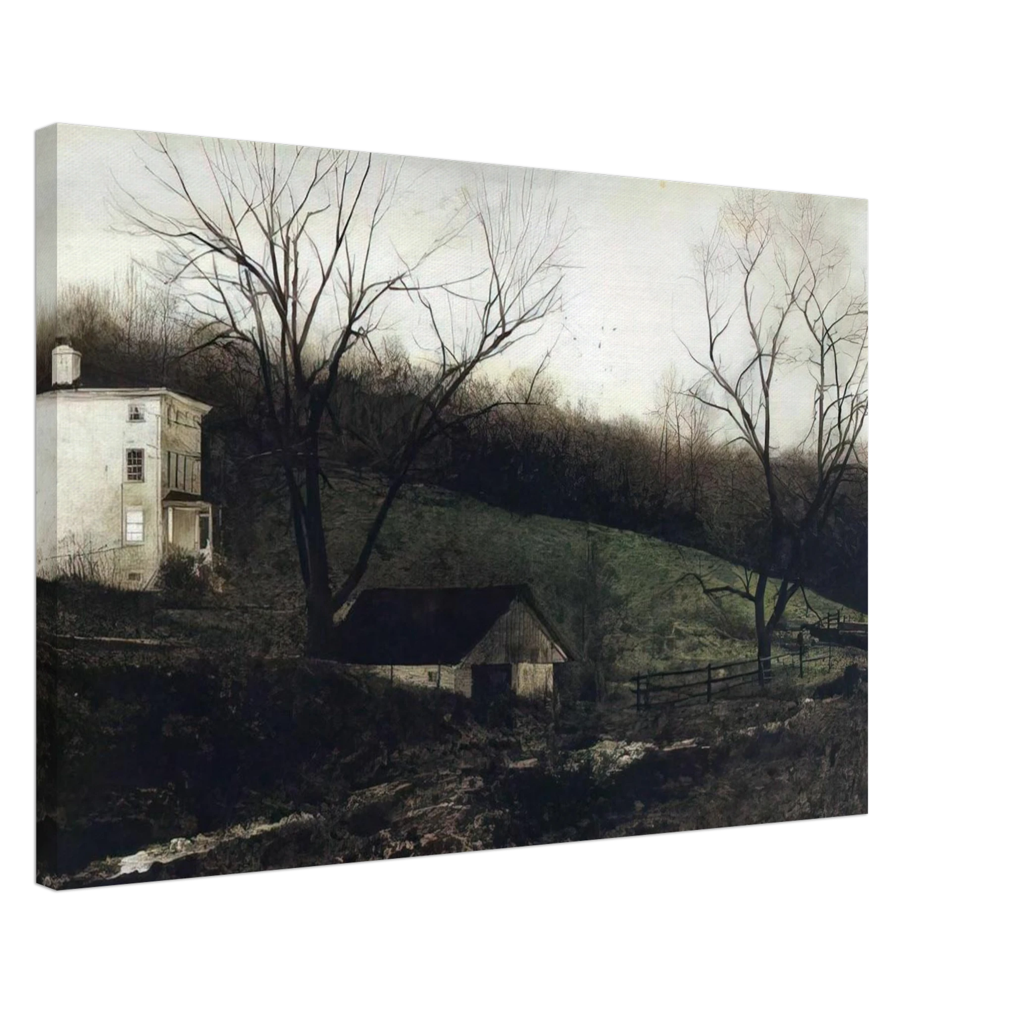 EVENING AT KUERNERS Canvas | Andrew Wyeth Canvas | Andrew Wyeth Prints