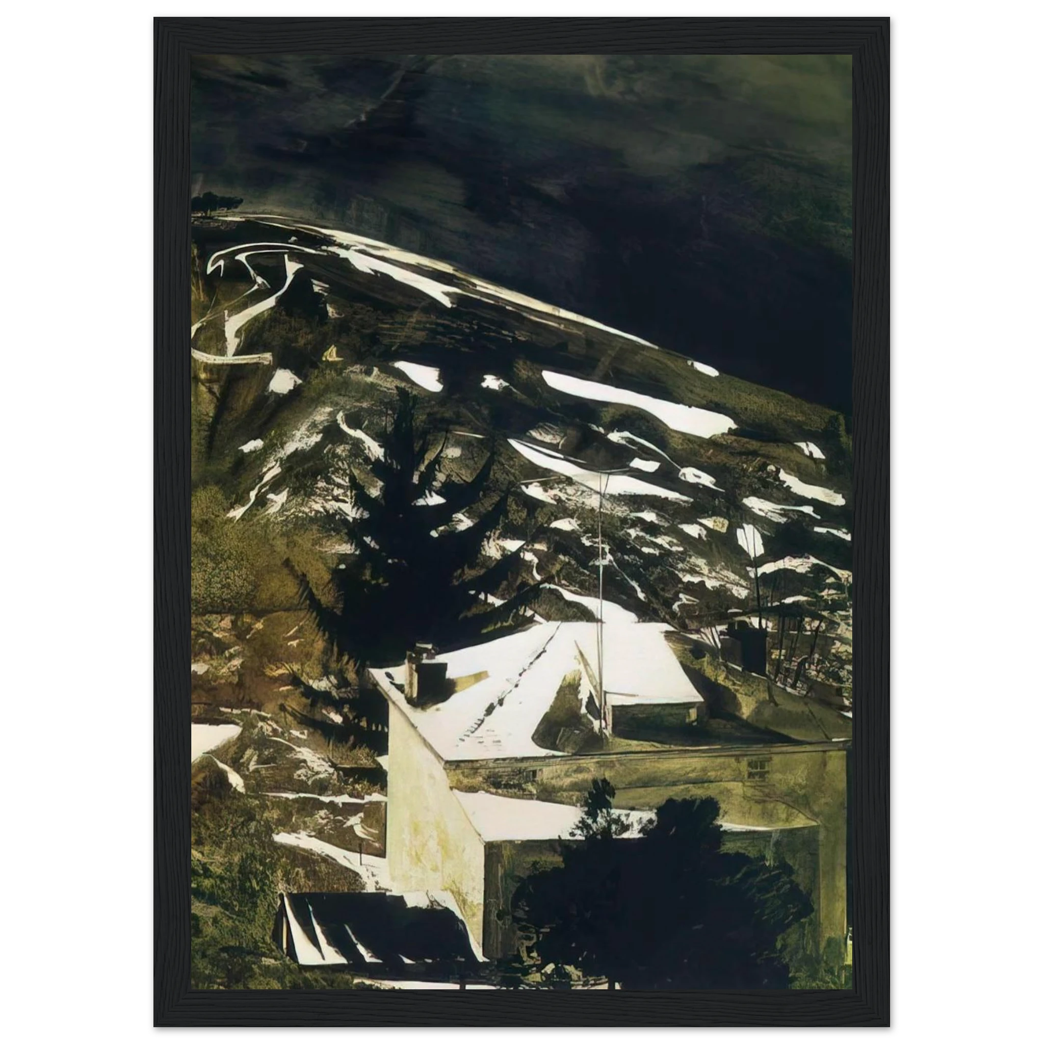 WOLF MOON 1975 Framed Poster | Andrew Wyeth Framed Prints Wall Art | Andrew Wyeth Prints