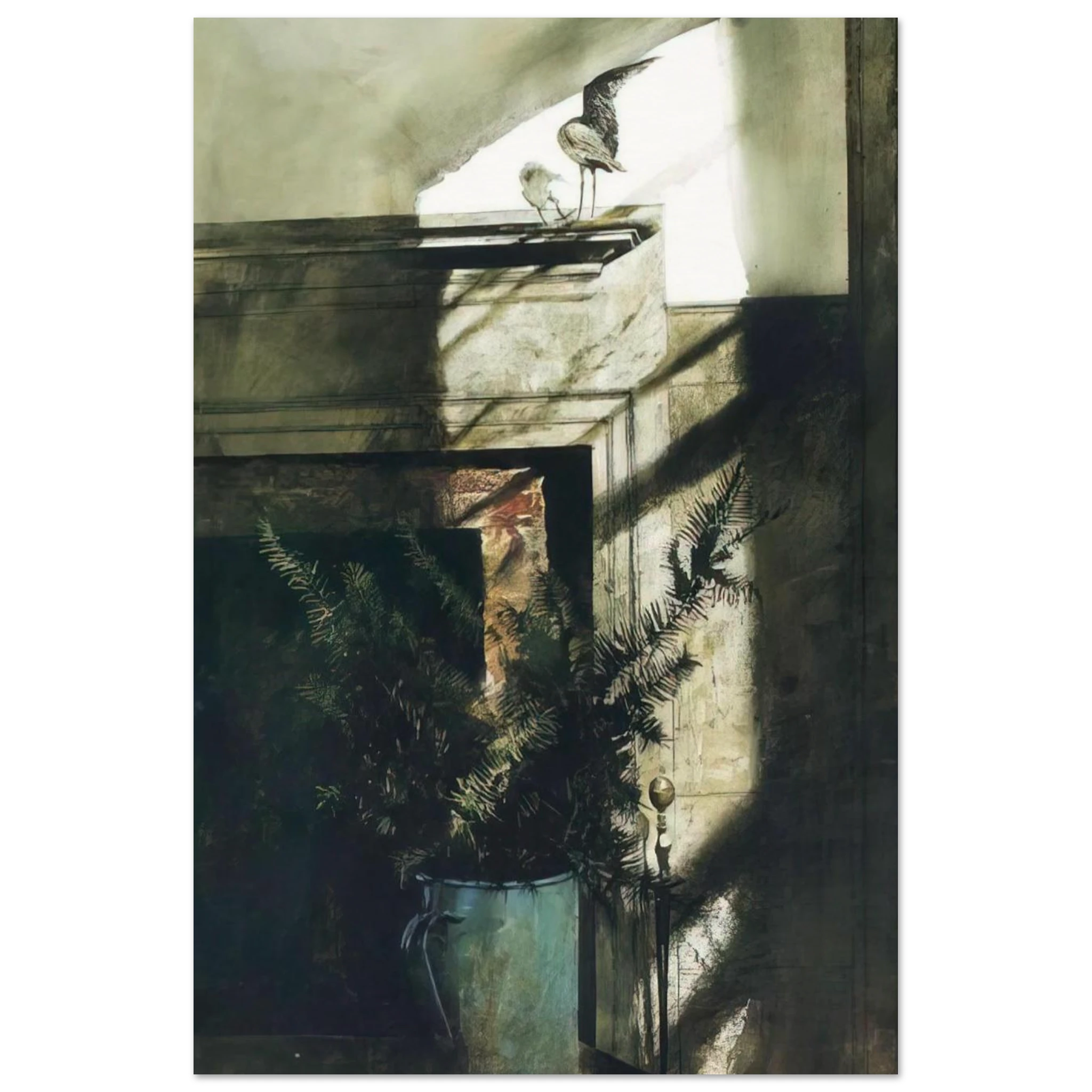 BIRD IN THE HOUSE Poster | Andrew Wyeth Poster | Andrew Wyeth Prints