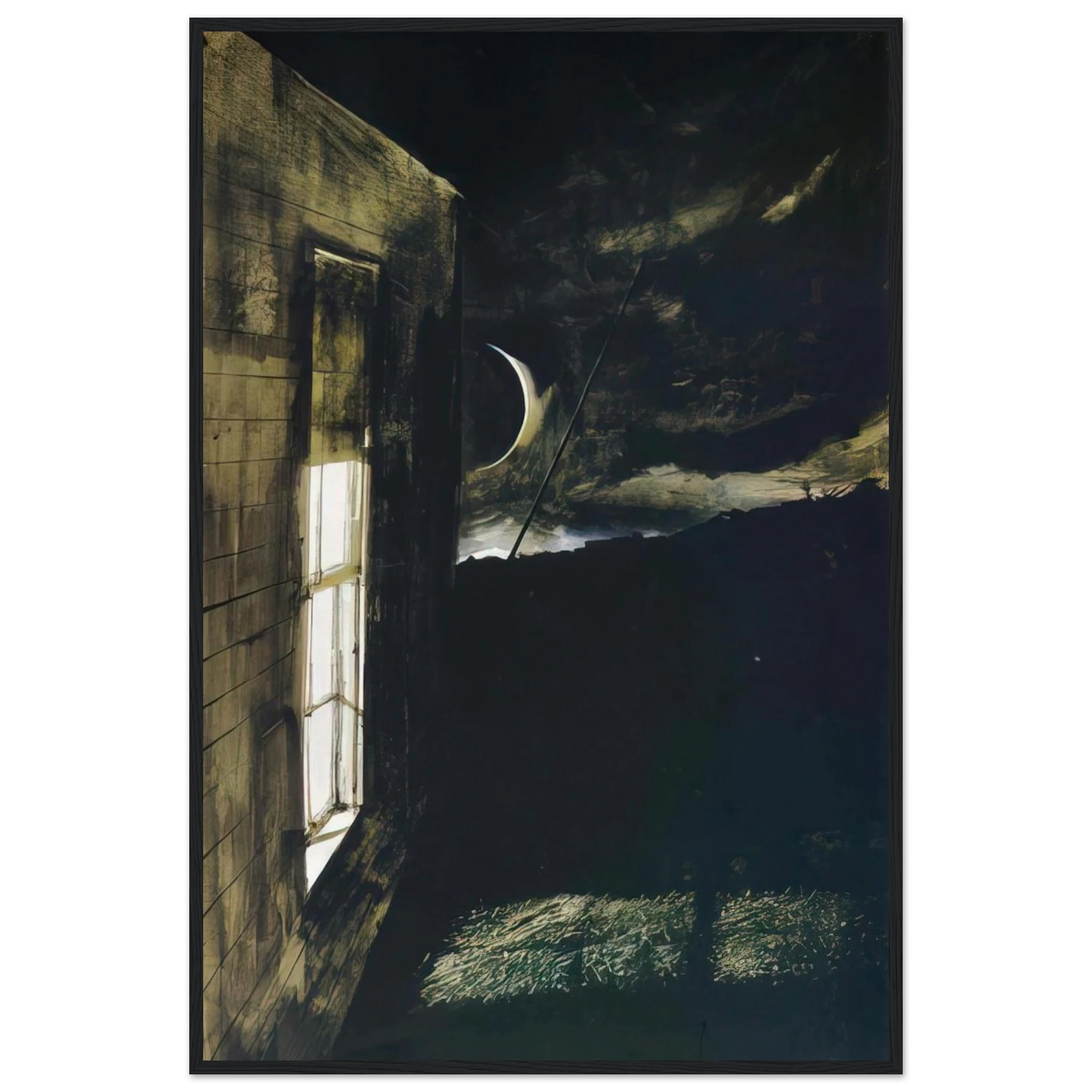 CRESCENT MOON Framed Poster | Andrew Wyeth Framed Prints Wall Art | Andrew Wyeth Prints
