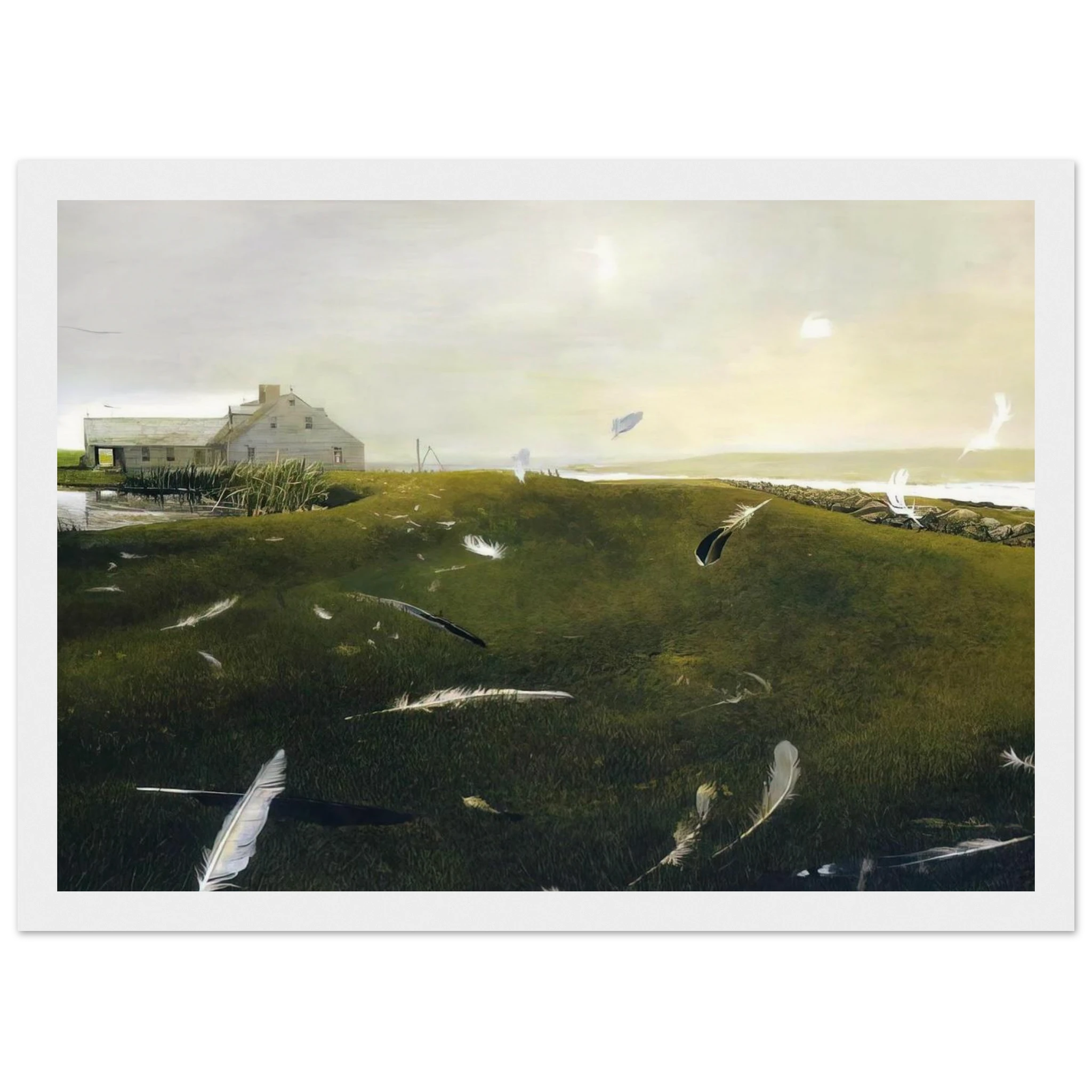 AIRBORNE Framed Poster | Andrew Wyeth Framed Prints Wall Art | Andrew Wyeth Prints