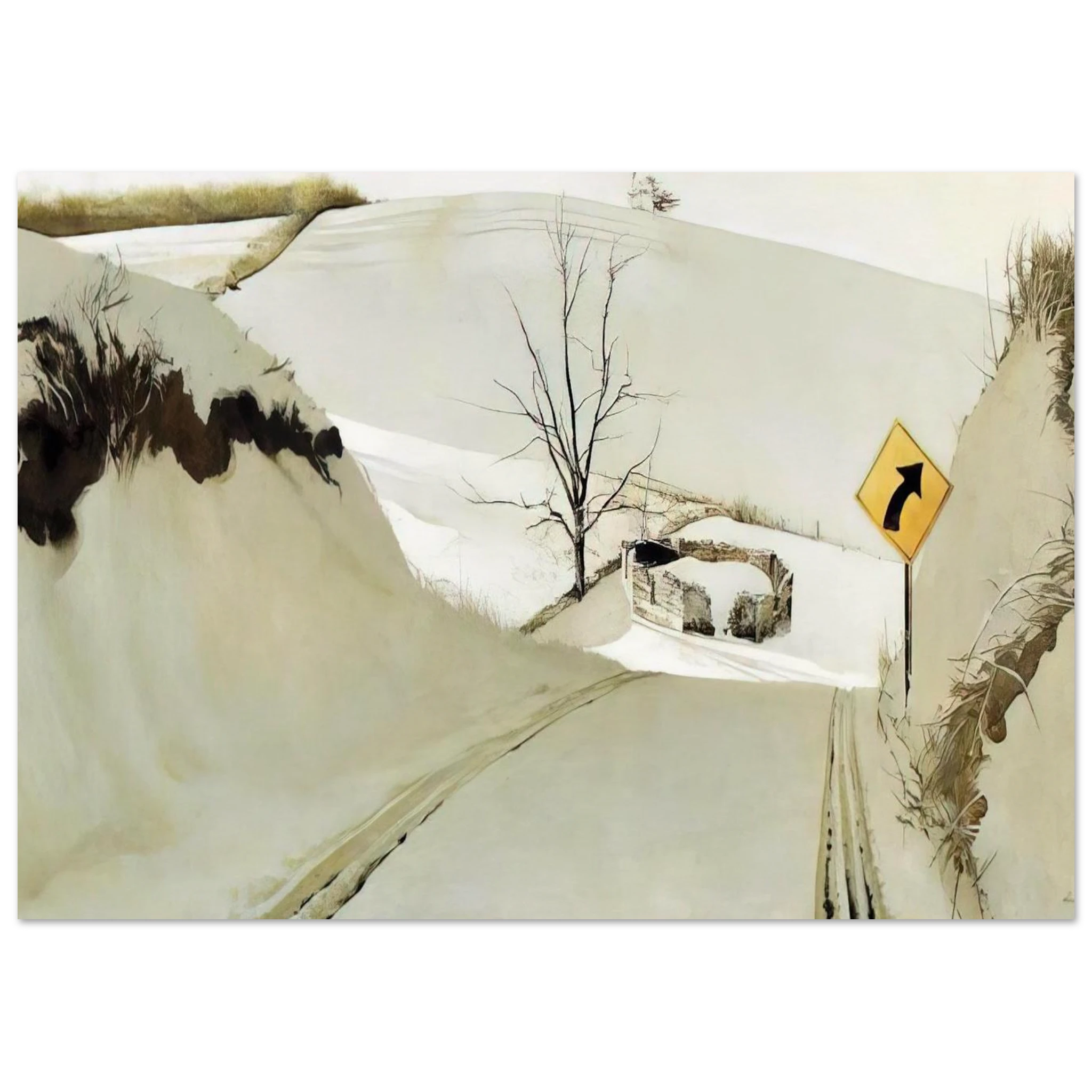 RING ROAD Poster | Andrew Wyeth Poster | Andrew Wyeth Prints
