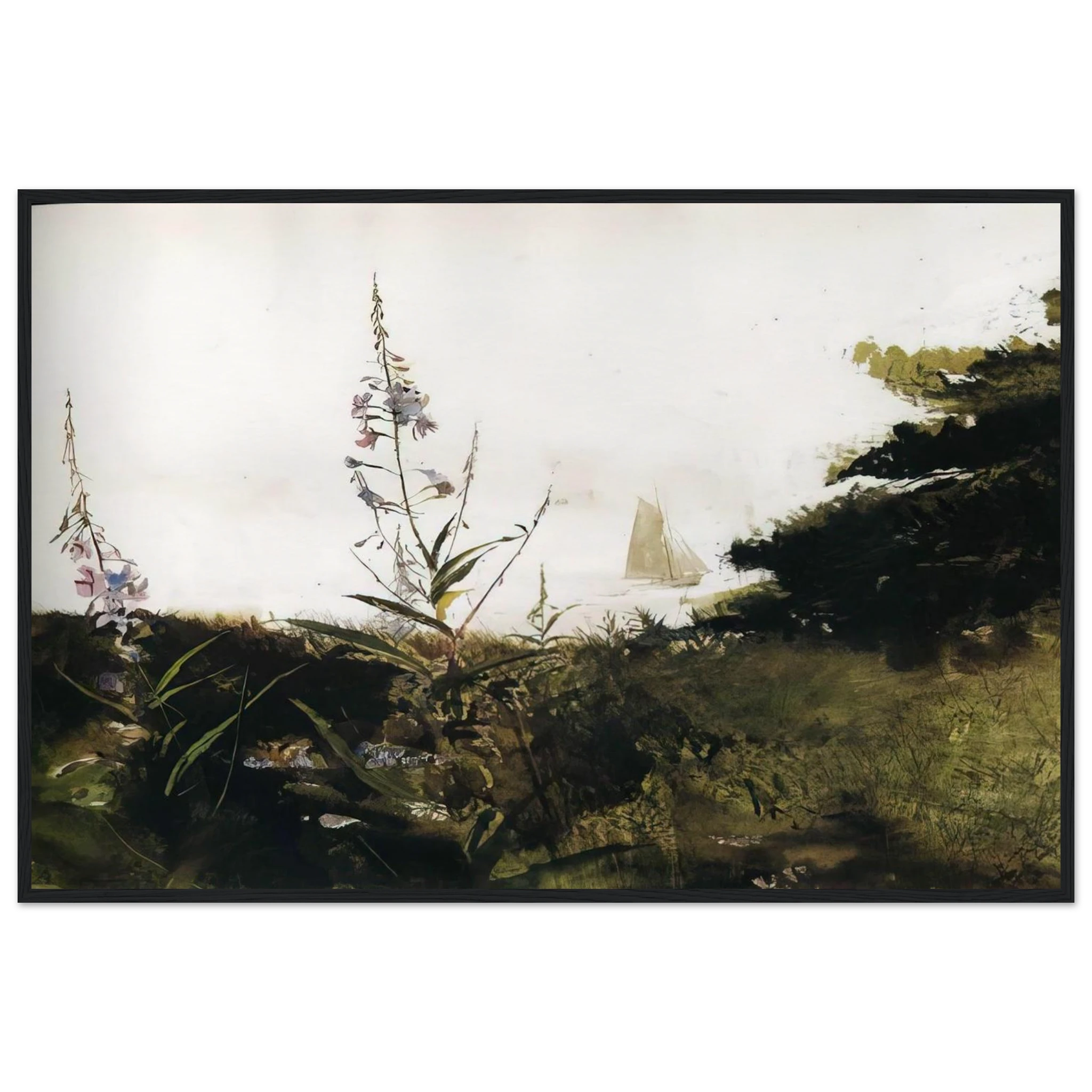 UNDER SAIL Framed Poster | Andrew Wyeth Framed Prints Wall Art | Andrew Wyeth Prints