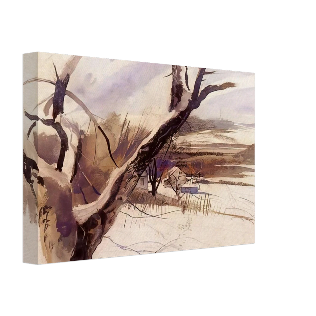 WINTER FARM SCENE Canvas | Andrew Wyeth Canvas | Andrew Wyeth Prints