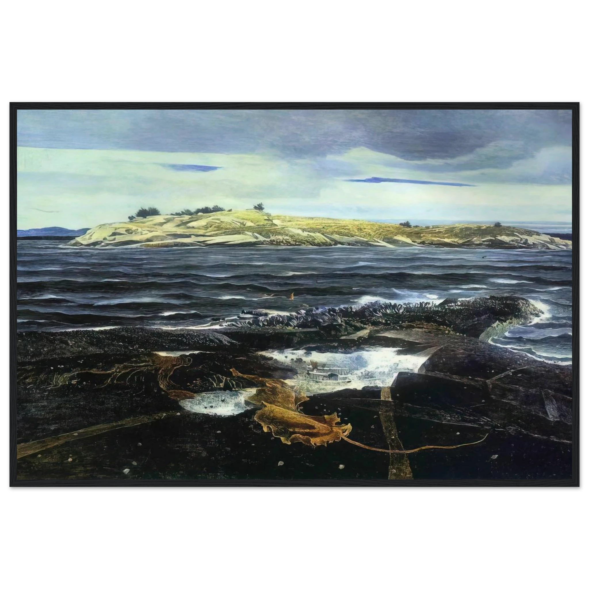 LITTLE CALDWELLS ISLAND Framed Poster | Andrew Wyeth Framed Prints Wall Art | Andrew Wyeth Prints