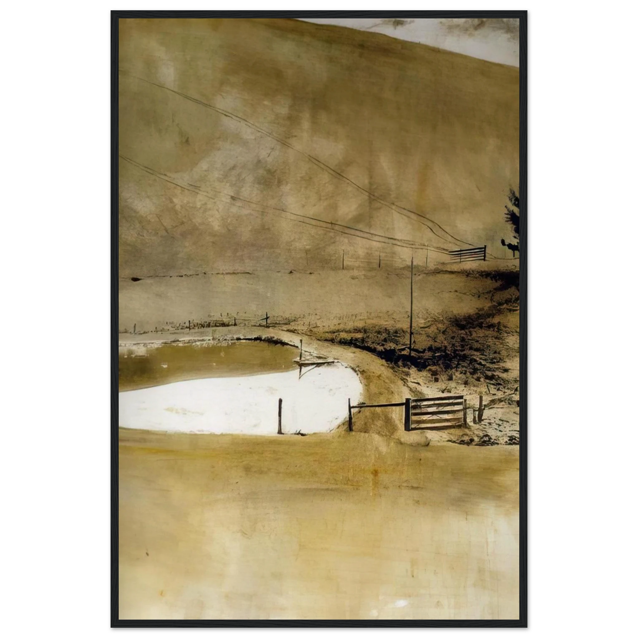 NOT DETECTED 34 Framed Poster | Andrew Wyeth Framed Prints Wall Art | Andrew Wyeth Prints