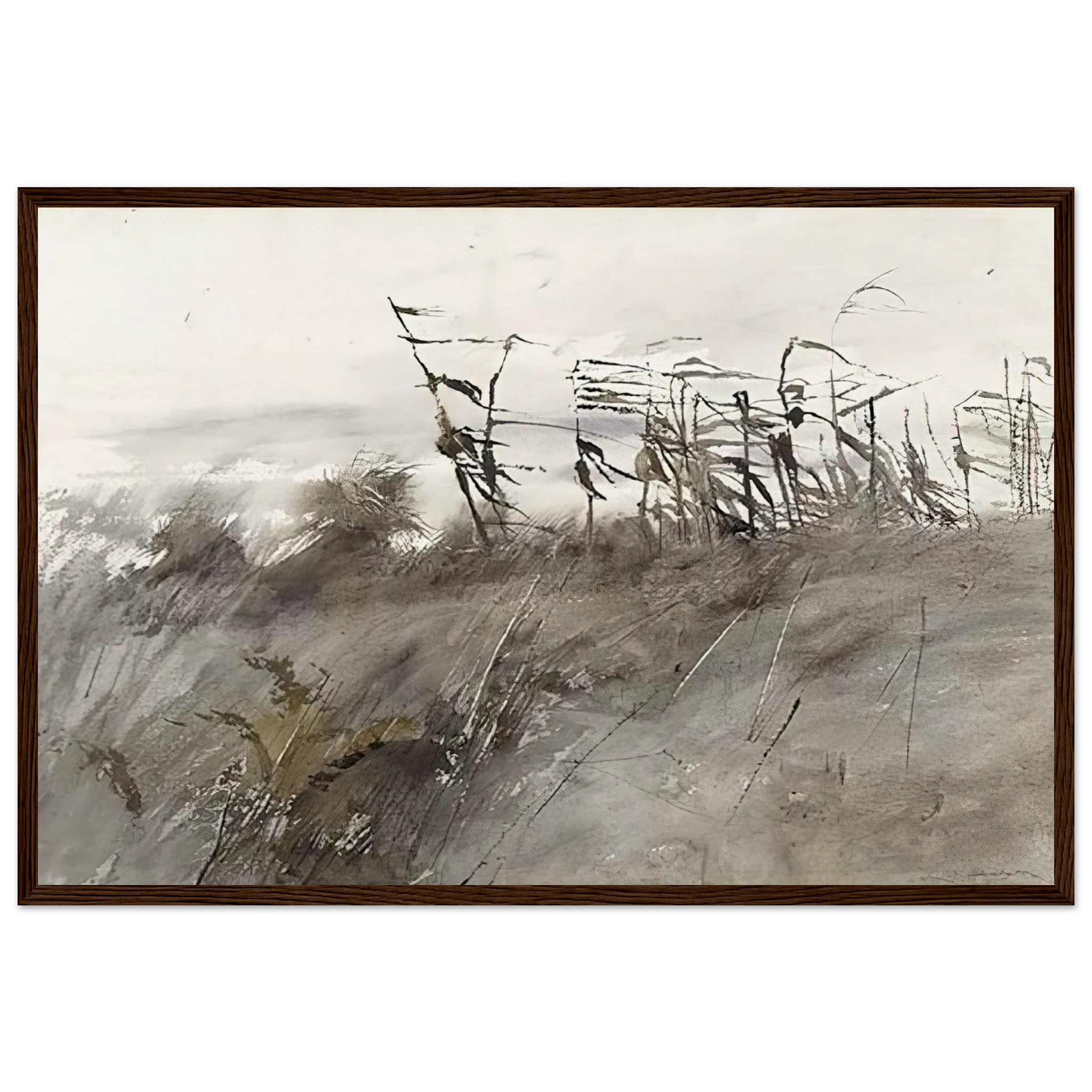 NOVEMBER FIRST 1950 Framed Poster | Andrew Wyeth Framed Prints Wall Art | Andrew Wyeth Prints