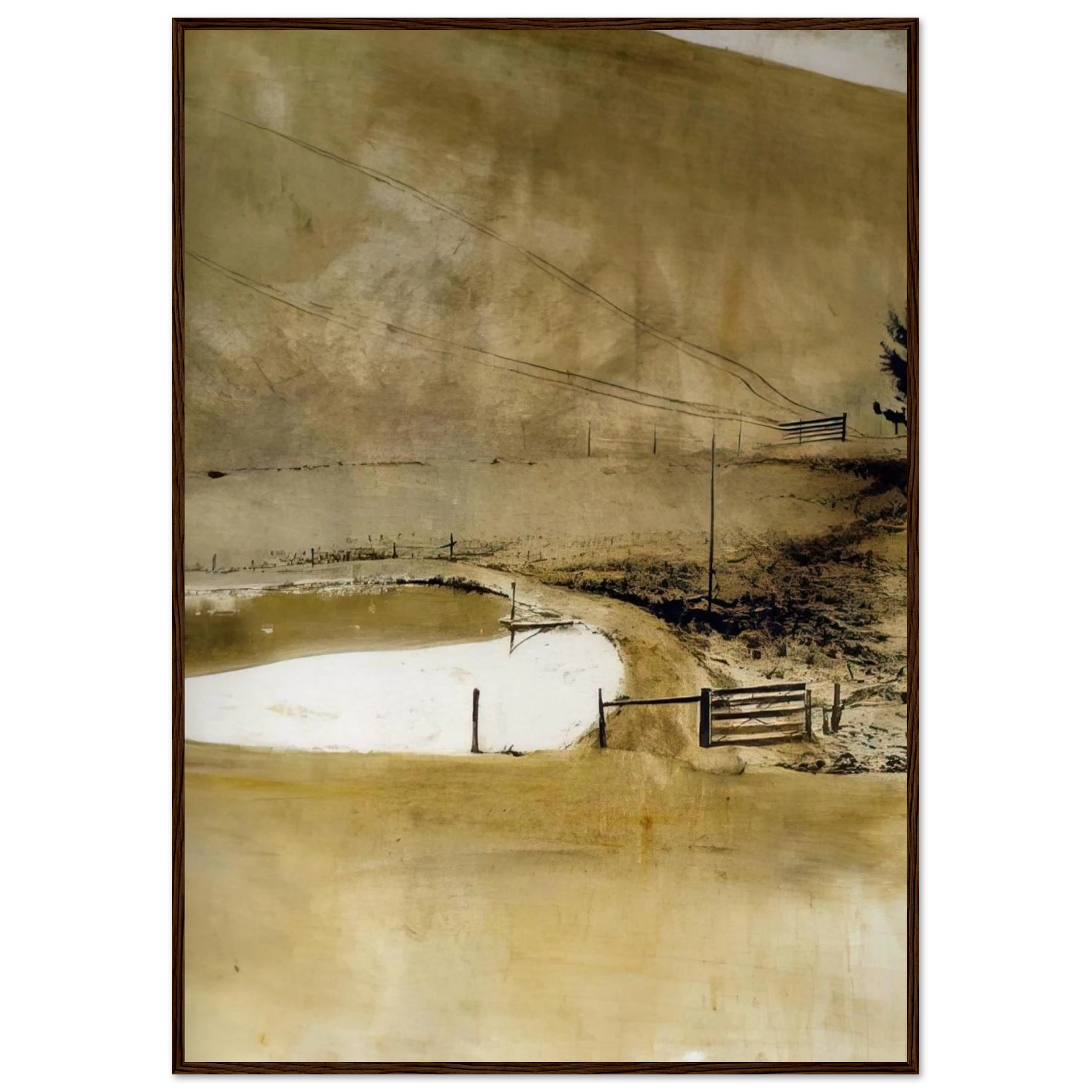 NOT DETECTED 34 Framed Poster | Andrew Wyeth Framed Prints Wall Art | Andrew Wyeth Prints