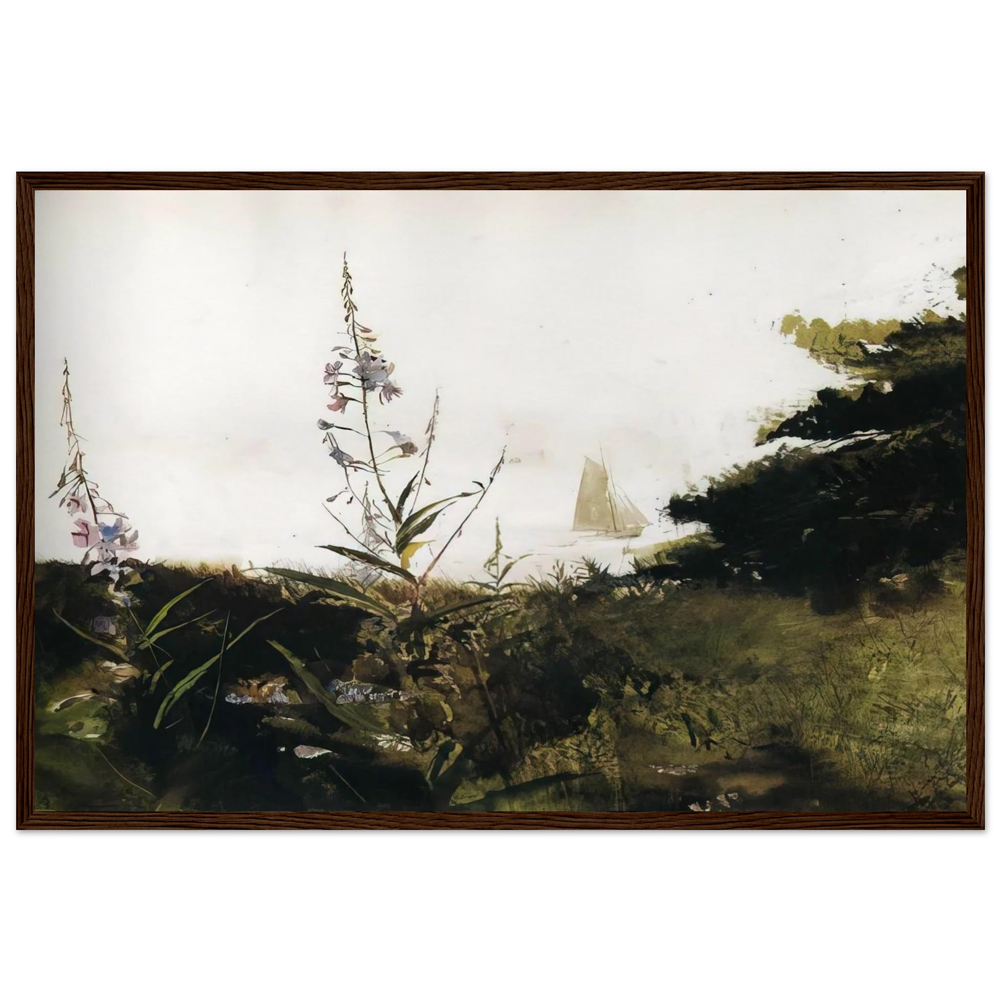 UNDER SAIL Framed Poster | Andrew Wyeth Framed Prints Wall Art | Andrew Wyeth Prints