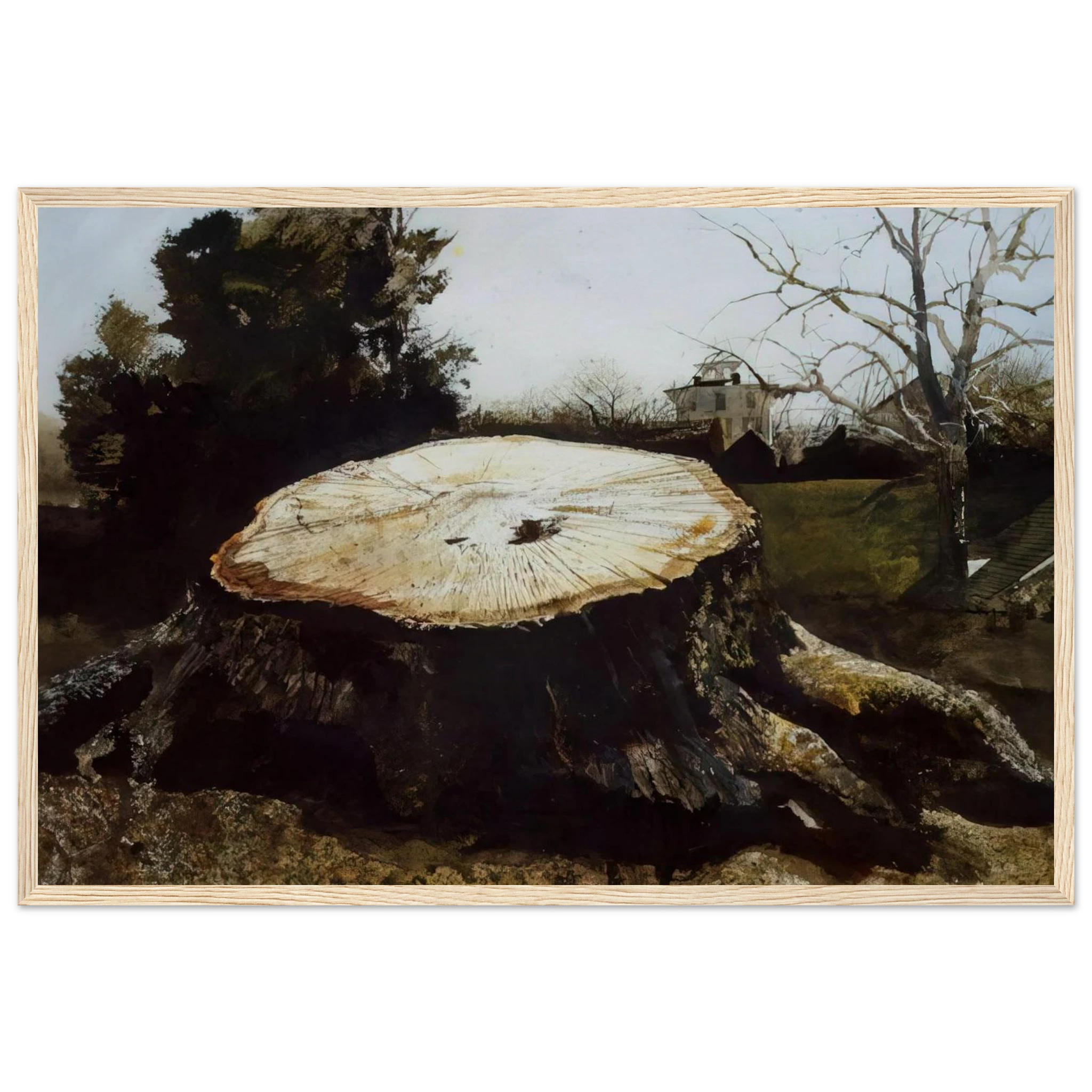 THE BIG OAK Framed Poster | Andrew Wyeth Framed Prints Wall Art | Andrew Wyeth Prints