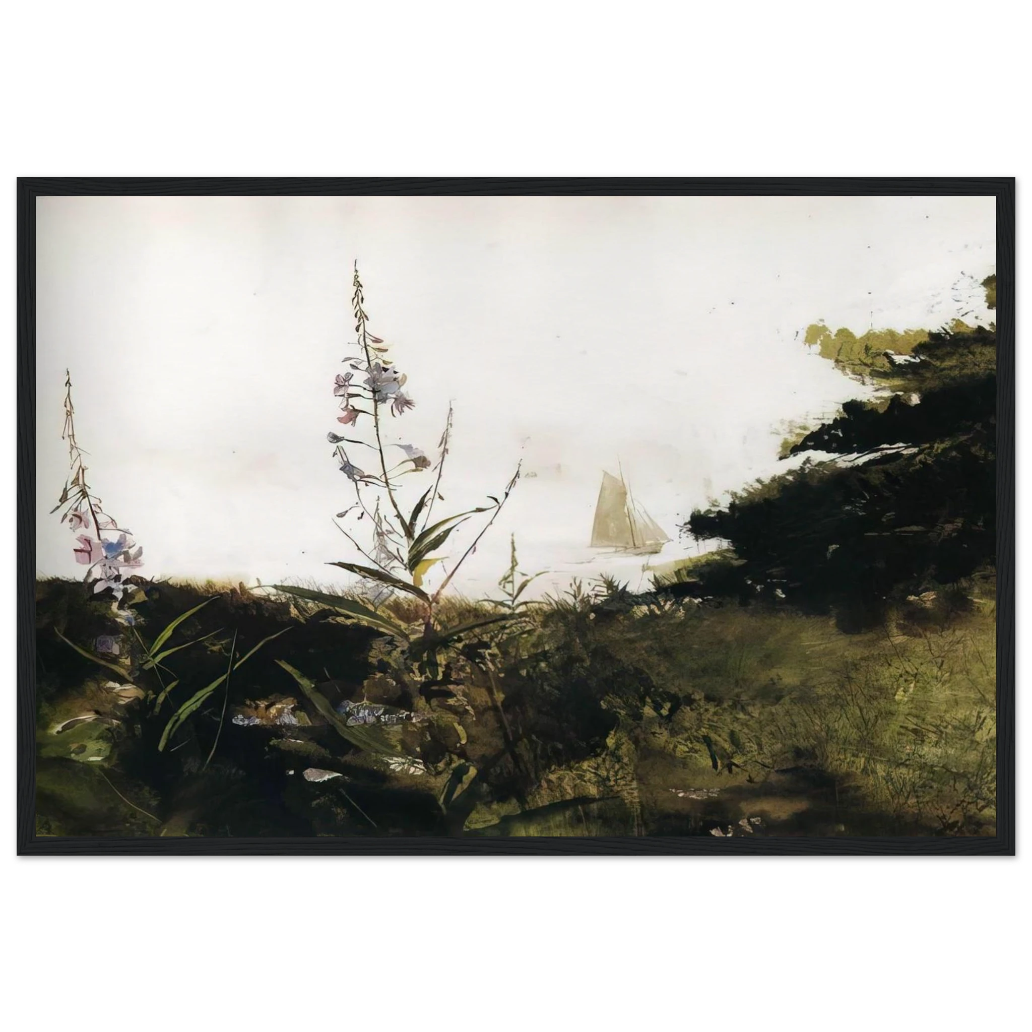 UNDER SAIL Framed Poster | Andrew Wyeth Framed Prints Wall Art | Andrew Wyeth Prints