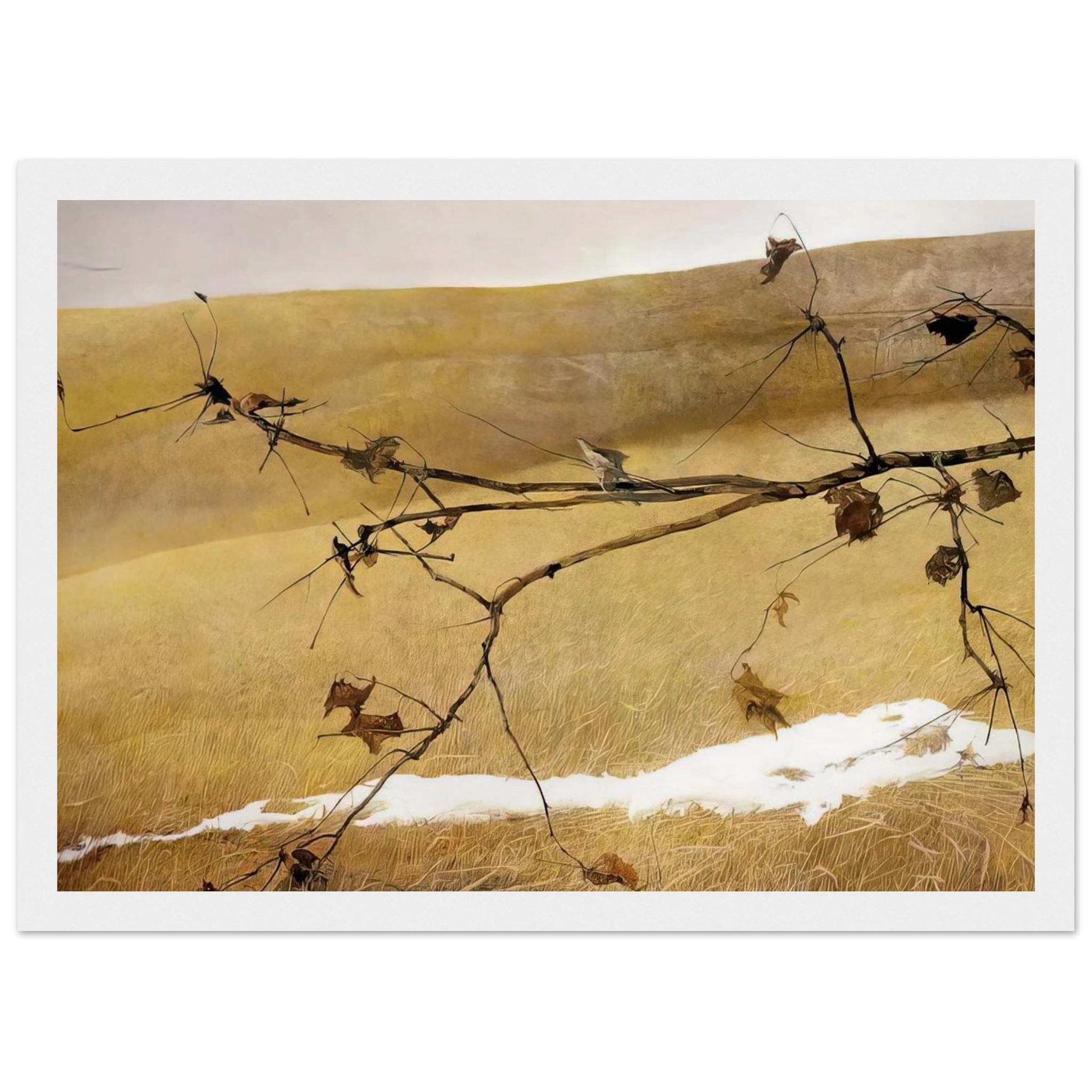 LONG LIMB Framed Poster | Andrew Wyeth Framed Prints Wall Art | Andrew Wyeth Prints
